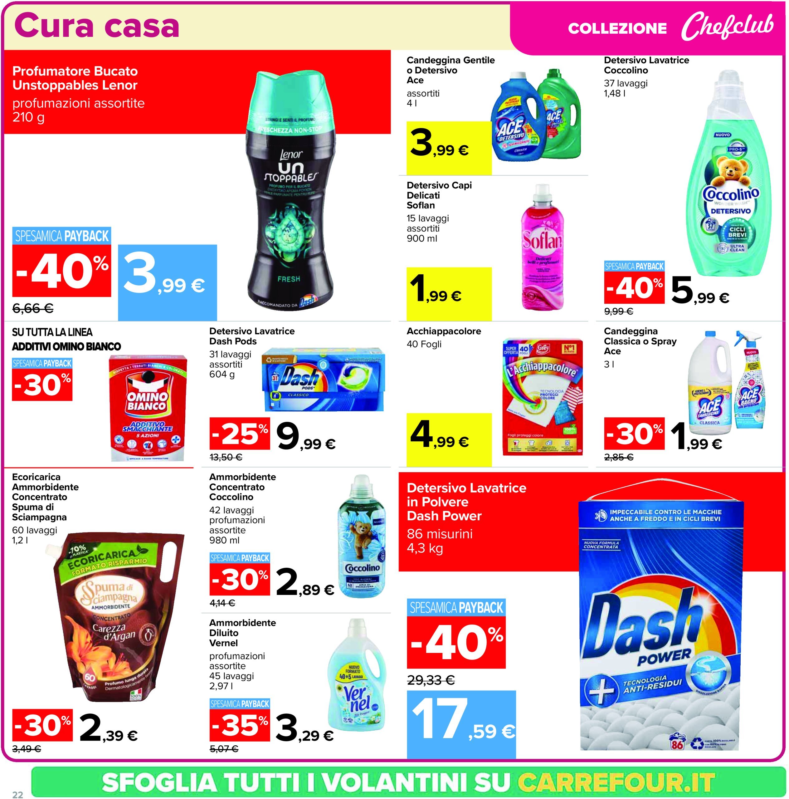 carrefour - Volantino Carrefour - Sconti fino al 40% valido dal 17/02 al 27/02 - page: 22