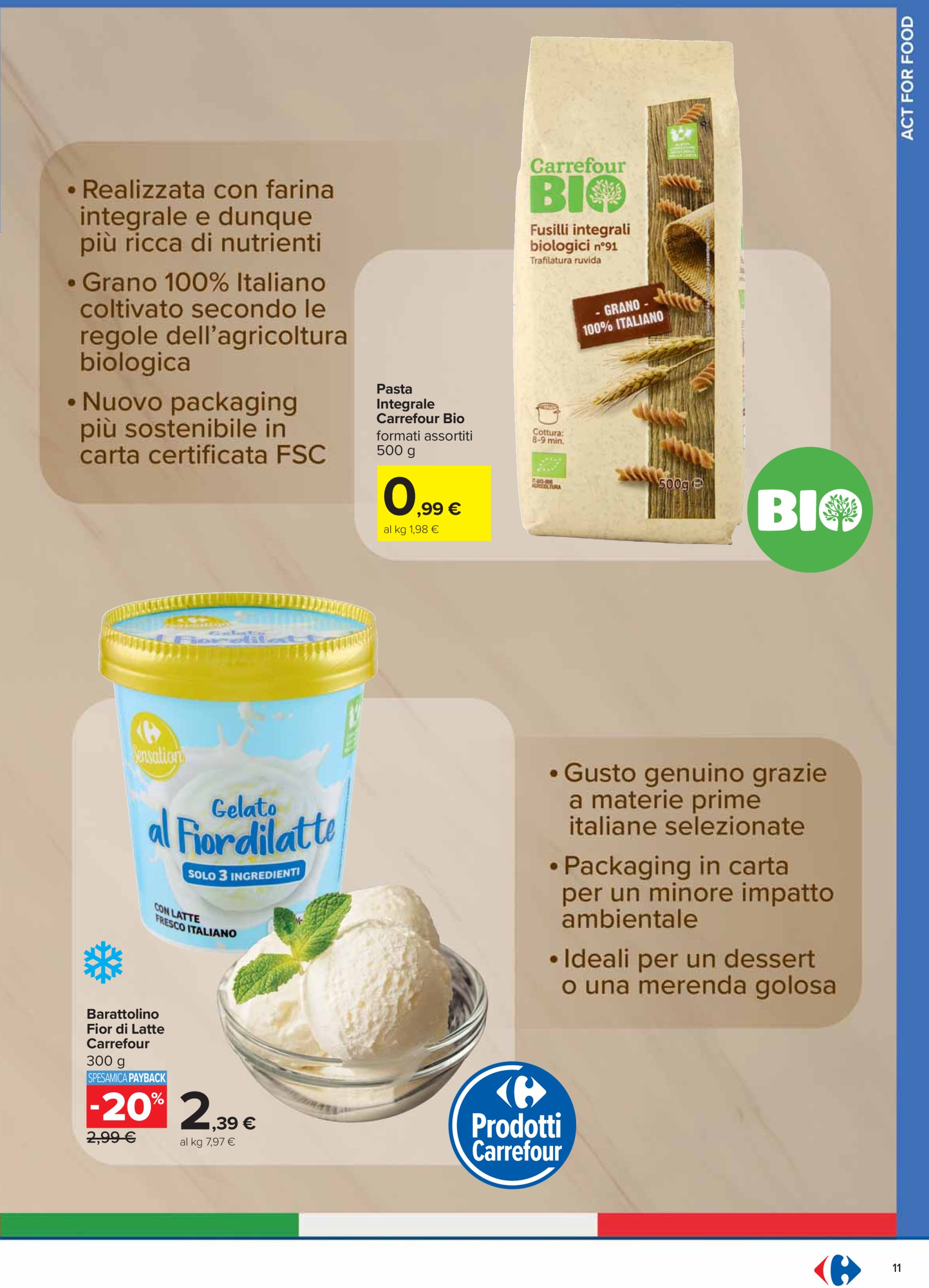 carrefour - Volantino Carrefour - Catalogo Act For Food valido dal 10/03 al 30/03 - page: 11