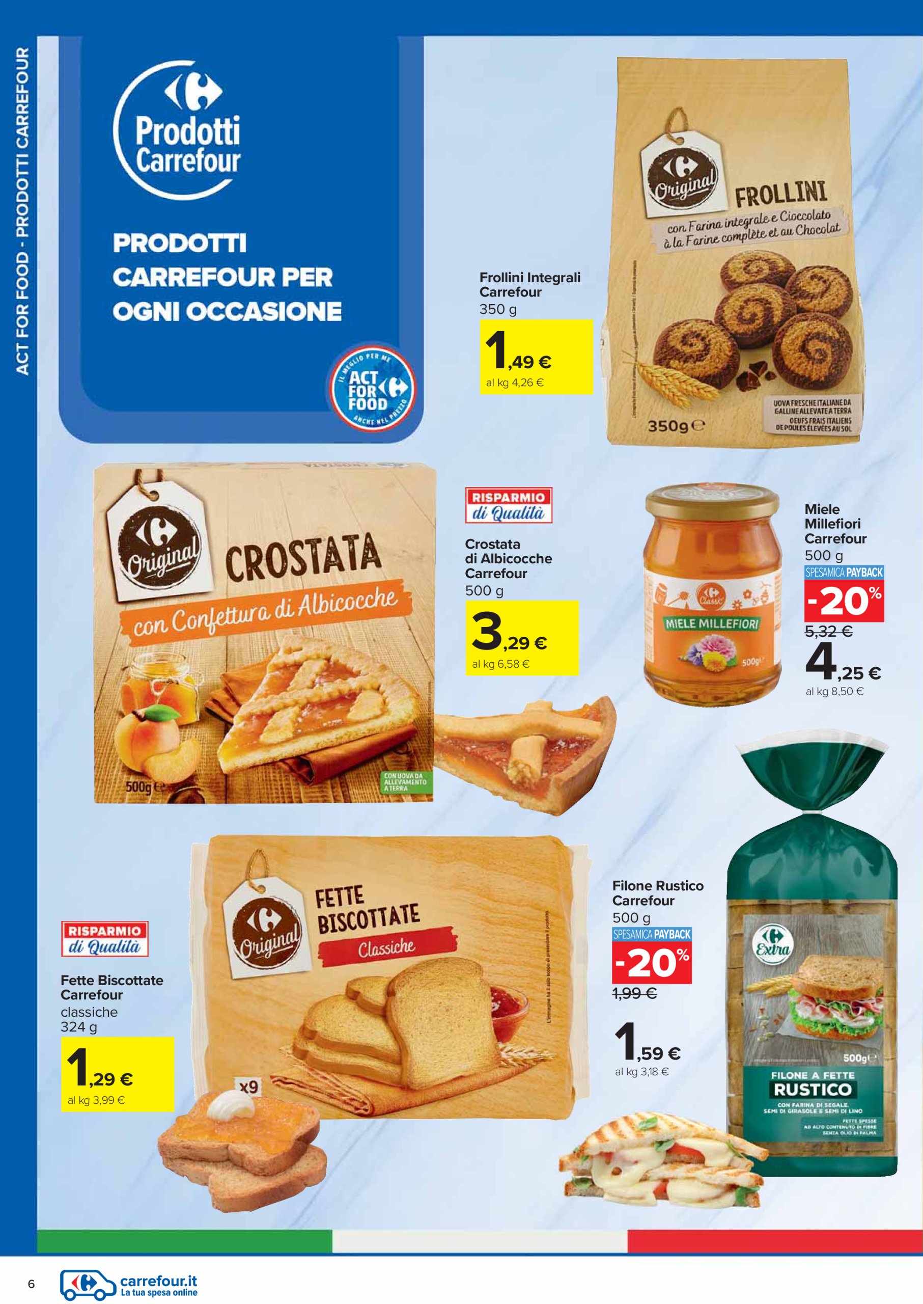 carrefour - Volantino Carrefour - Catalogo Act For Food valido dal 10/03 al 30/03 - page: 6