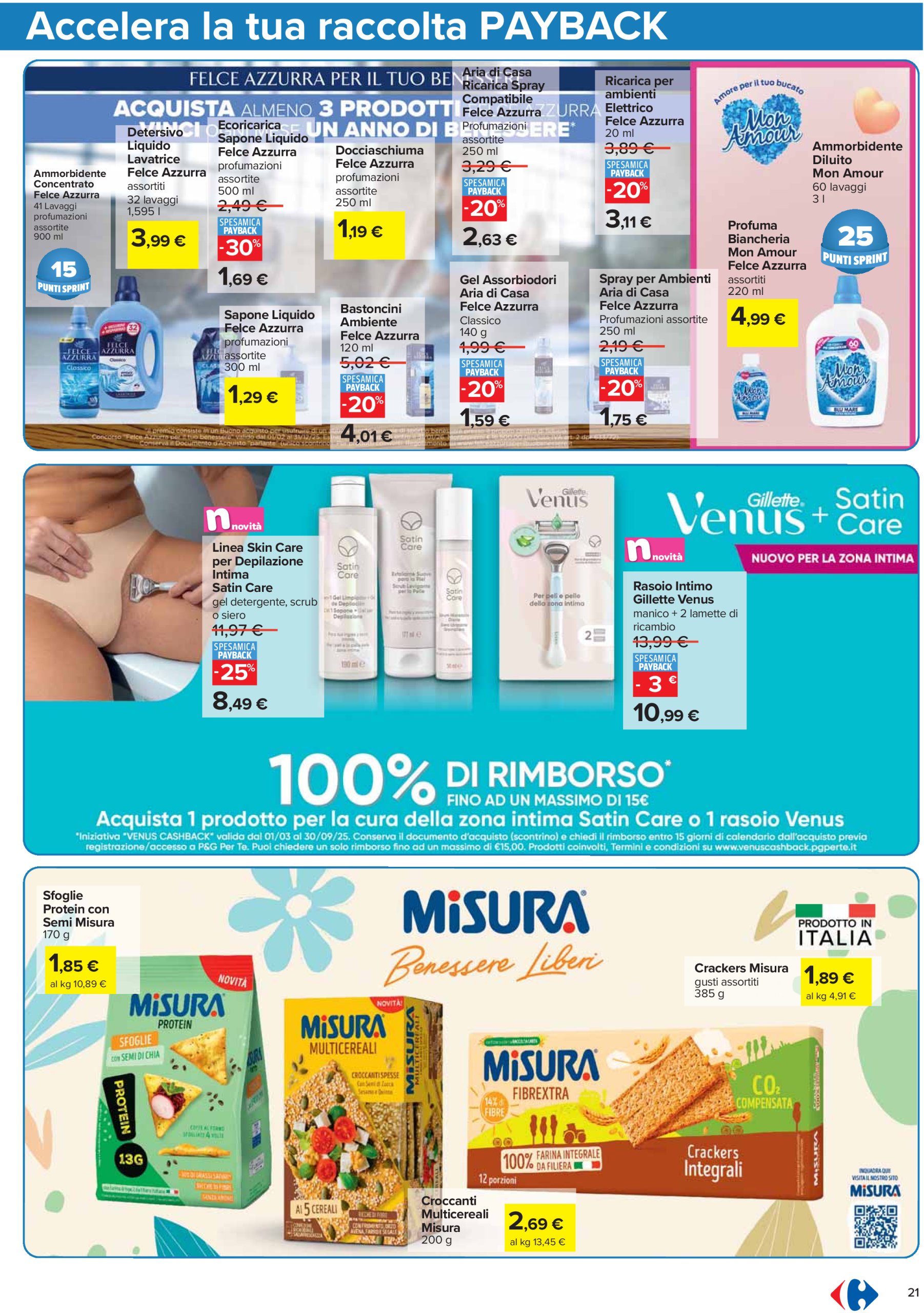 carrefour - Volantino Carrefour - Punti Sprint Payback valido dal 13/03 al 24/03 - page: 21