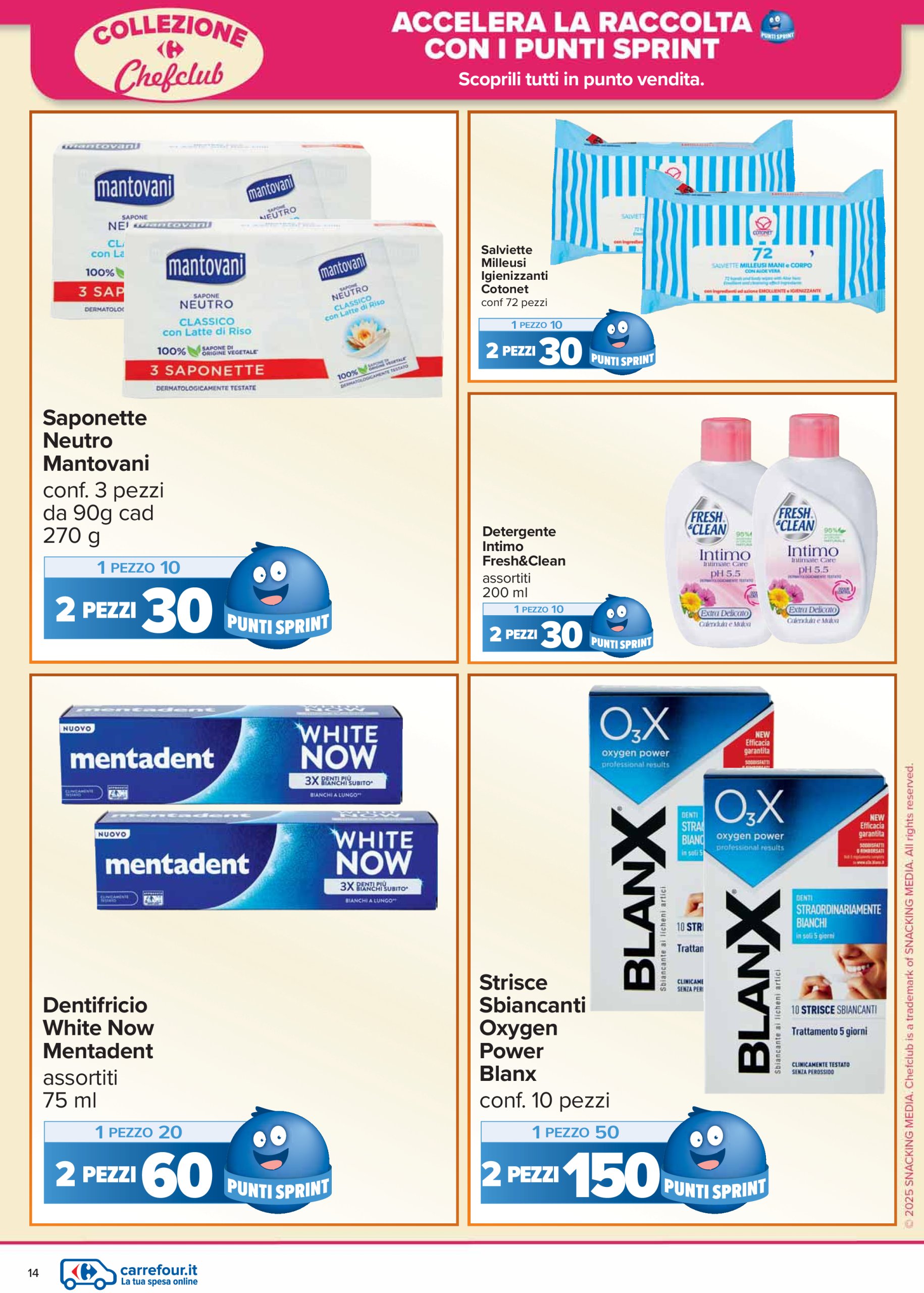 carrefour - Volantino Carrefour - Punti Sprint Payback valido dal 13/03 al 24/03 - page: 14