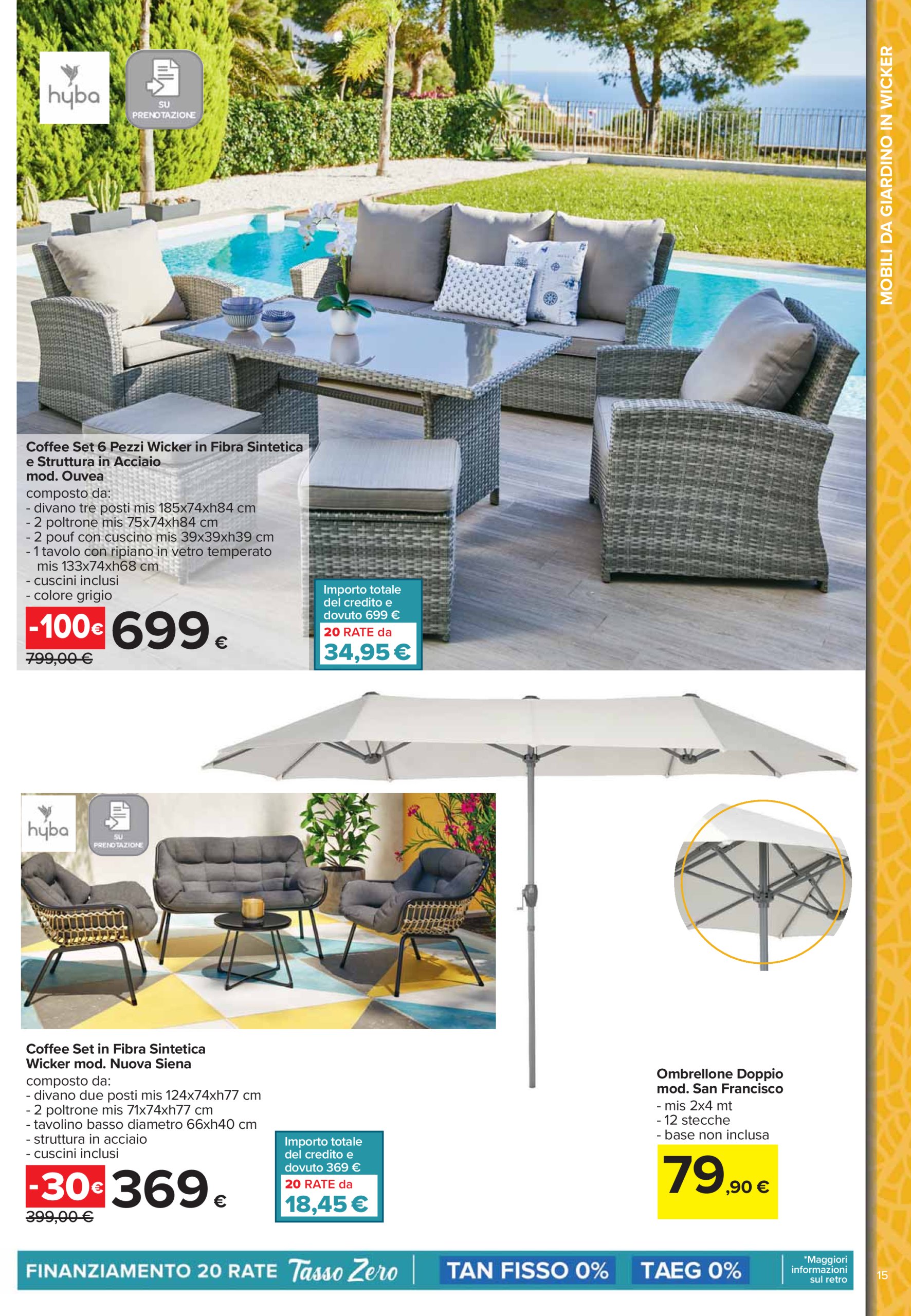 carrefour - Volantino Carrefour - Catalogo arredo giardino valido dal 24/03 al 04/05 - page: 15