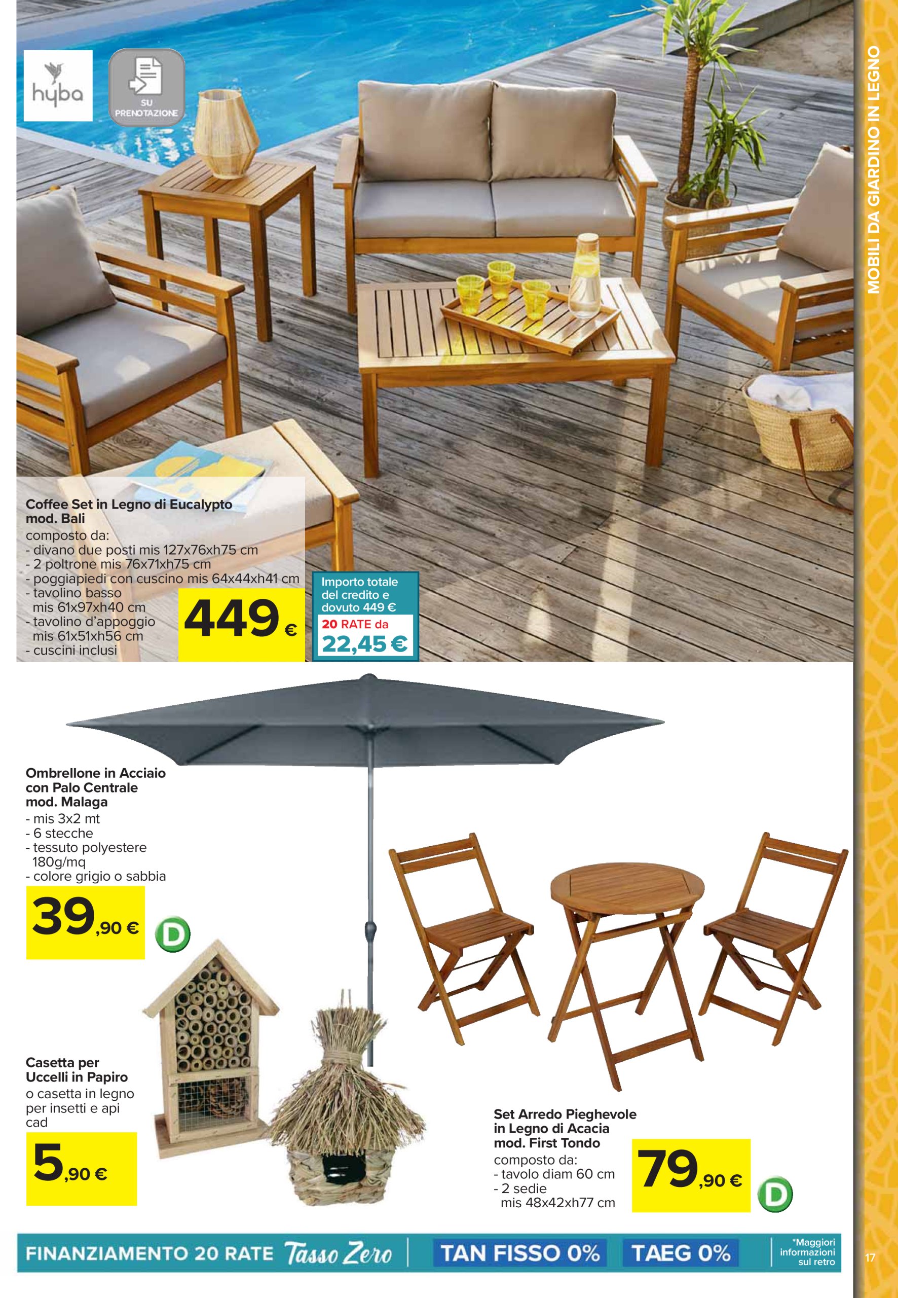 carrefour - Volantino Carrefour - Catalogo arredo giardino valido dal 24/03 al 04/05 - page: 17