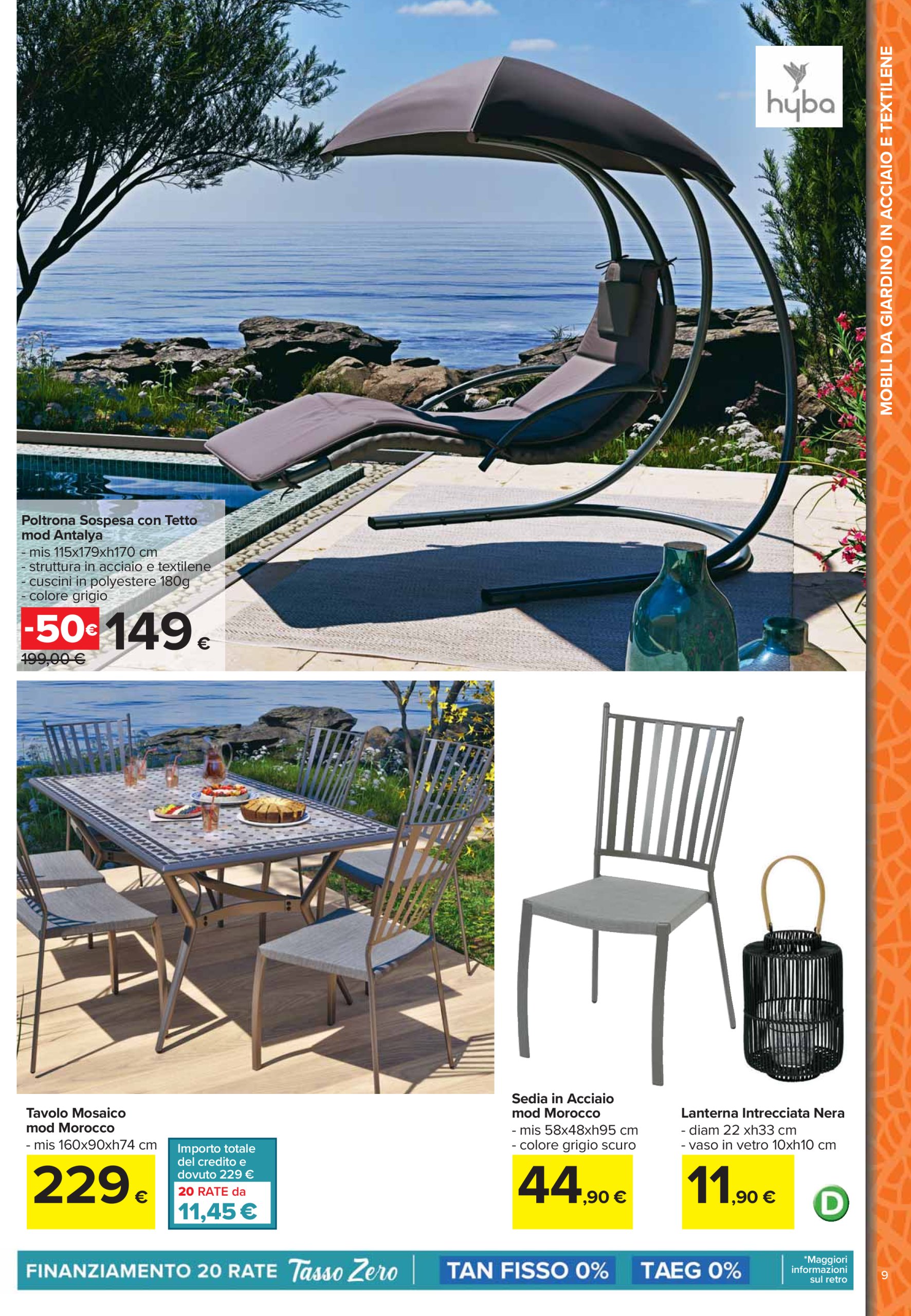 carrefour - Volantino Carrefour - Catalogo arredo giardino valido dal 24/03 al 04/05 - page: 9