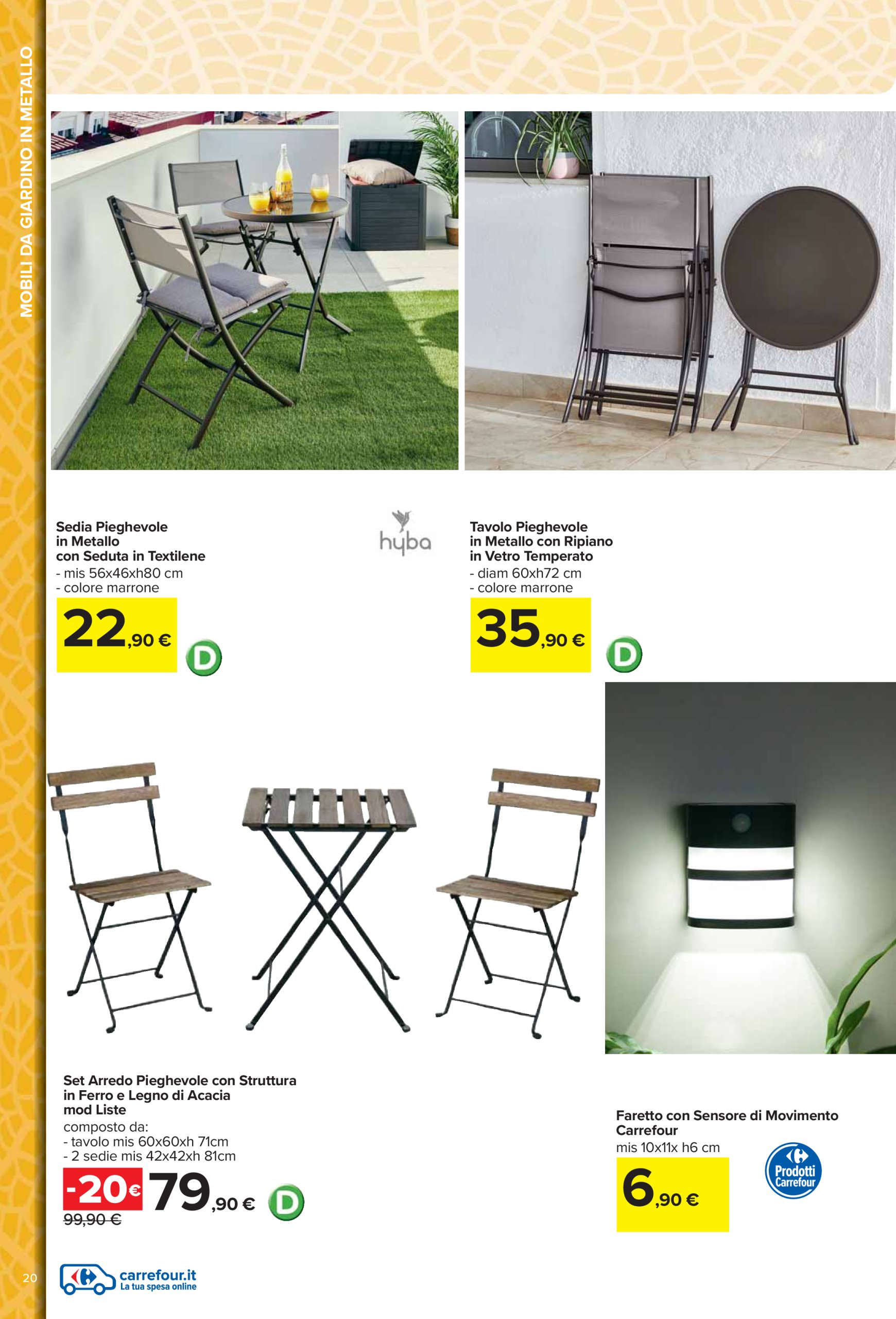 carrefour - Volantino Carrefour - Catalogo arredo giardino valido dal 24/03 al 04/05 - page: 20