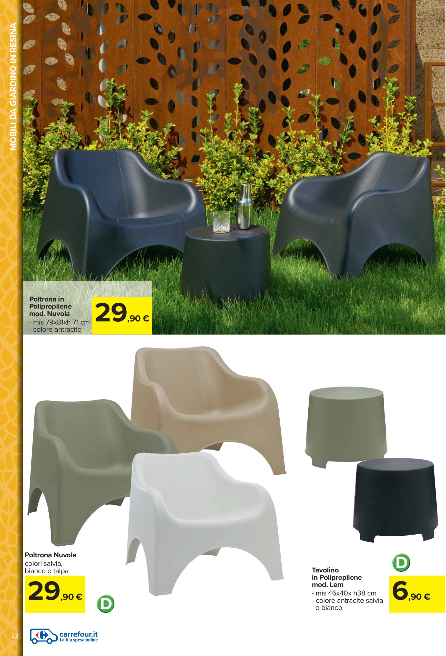 carrefour - Volantino Carrefour - Catalogo arredo giardino valido dal 24/03 al 04/05 - page: 22