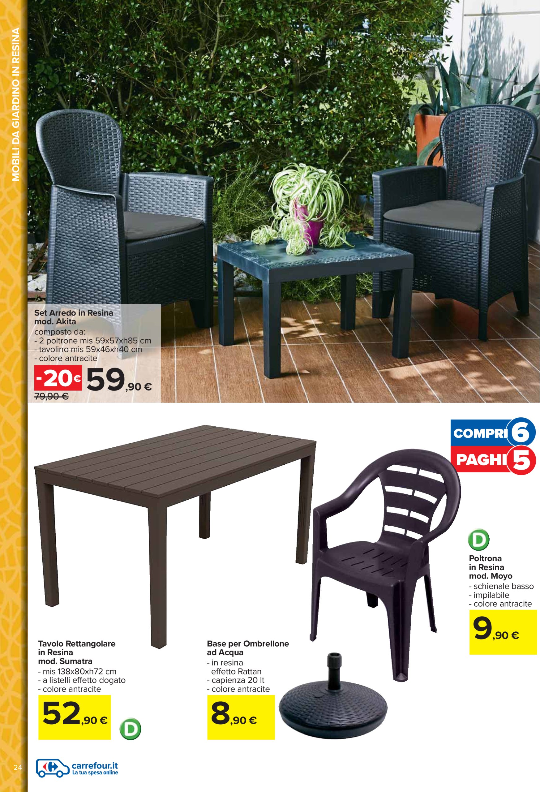 carrefour - Volantino Carrefour - Catalogo arredo giardino valido dal 24/03 al 04/05 - page: 24