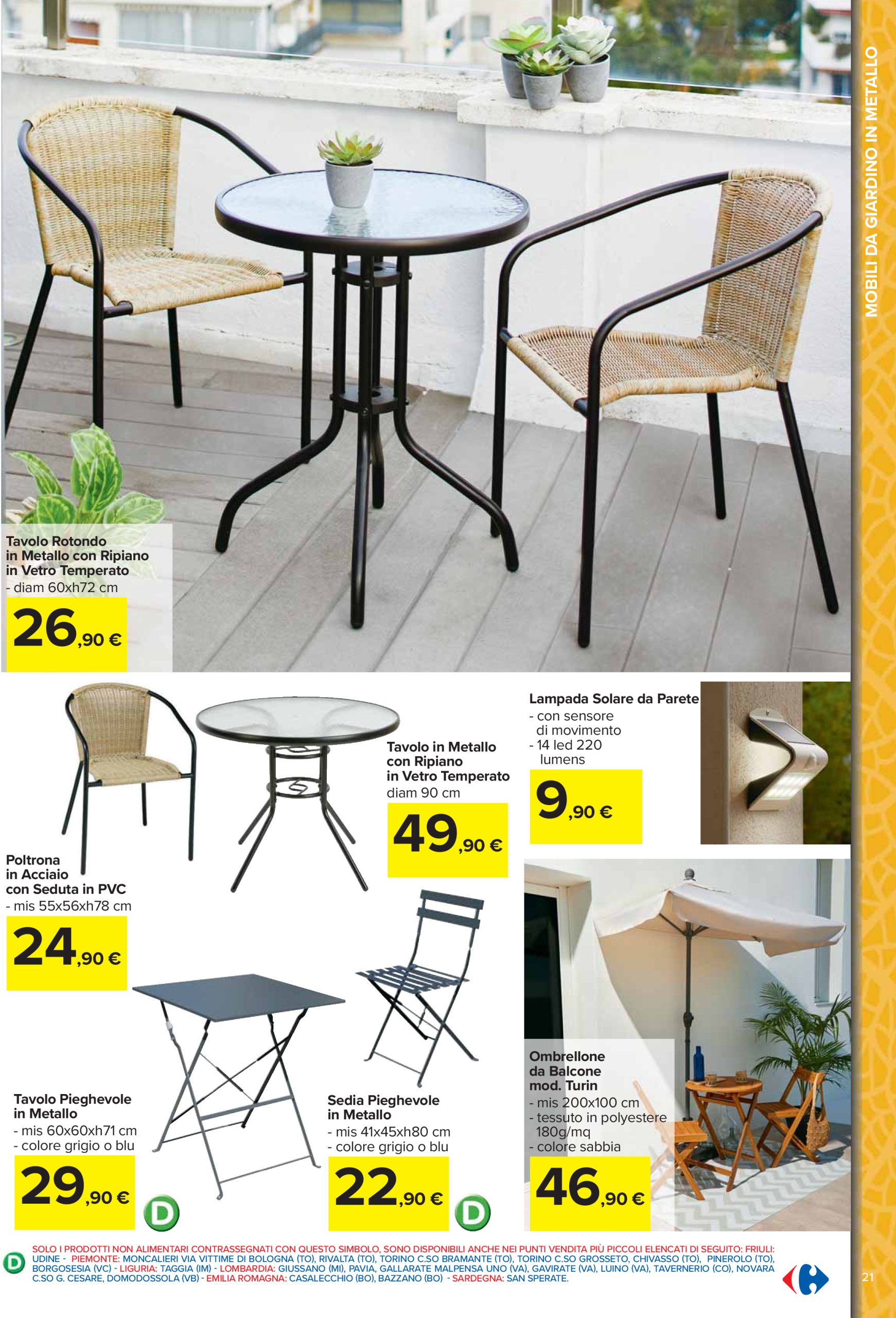 carrefour - Volantino Carrefour - Catalogo arredo giardino valido dal 24/03 al 04/05 - page: 21