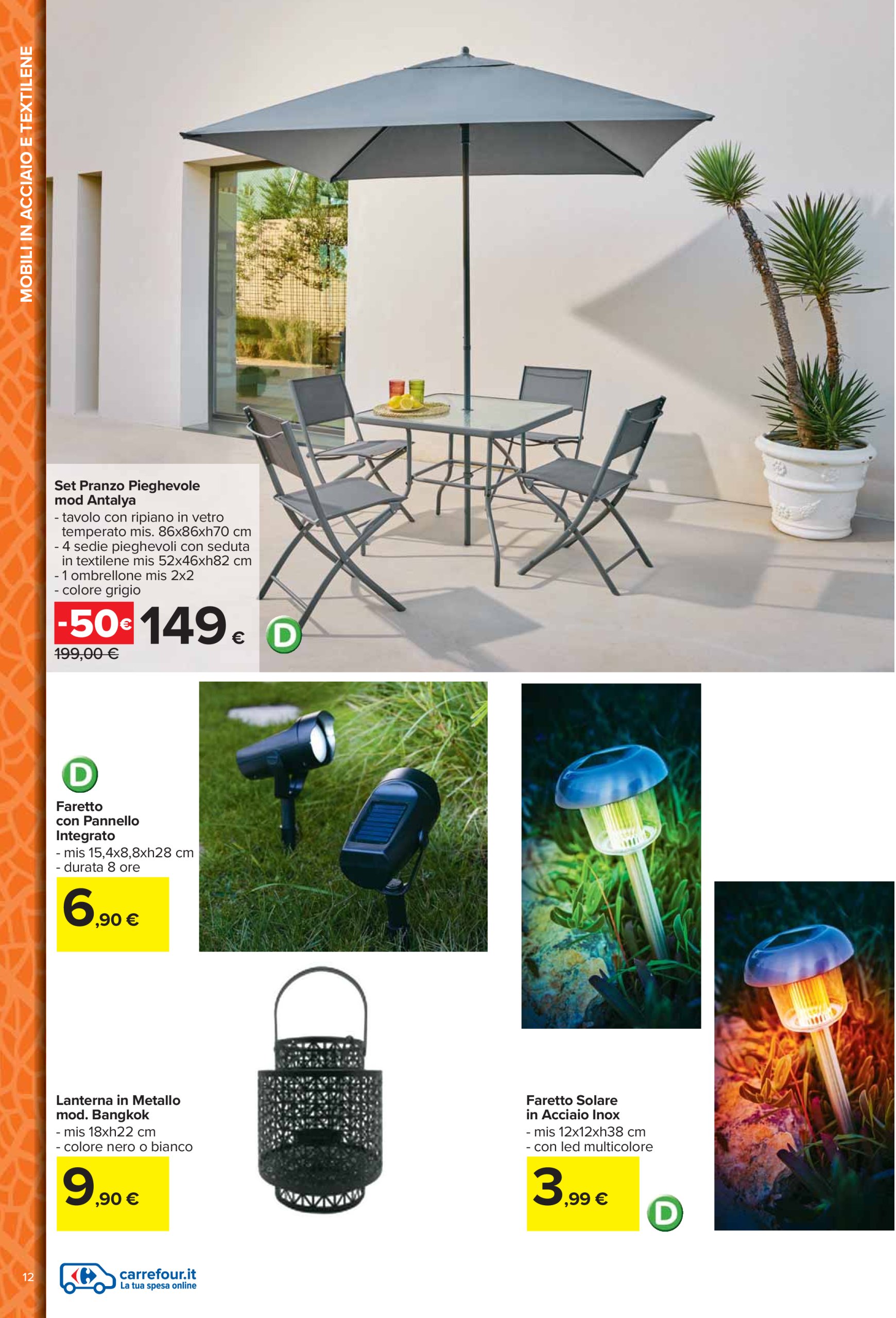 carrefour - Volantino Carrefour - Catalogo arredo giardino valido dal 24/03 al 04/05 - page: 12