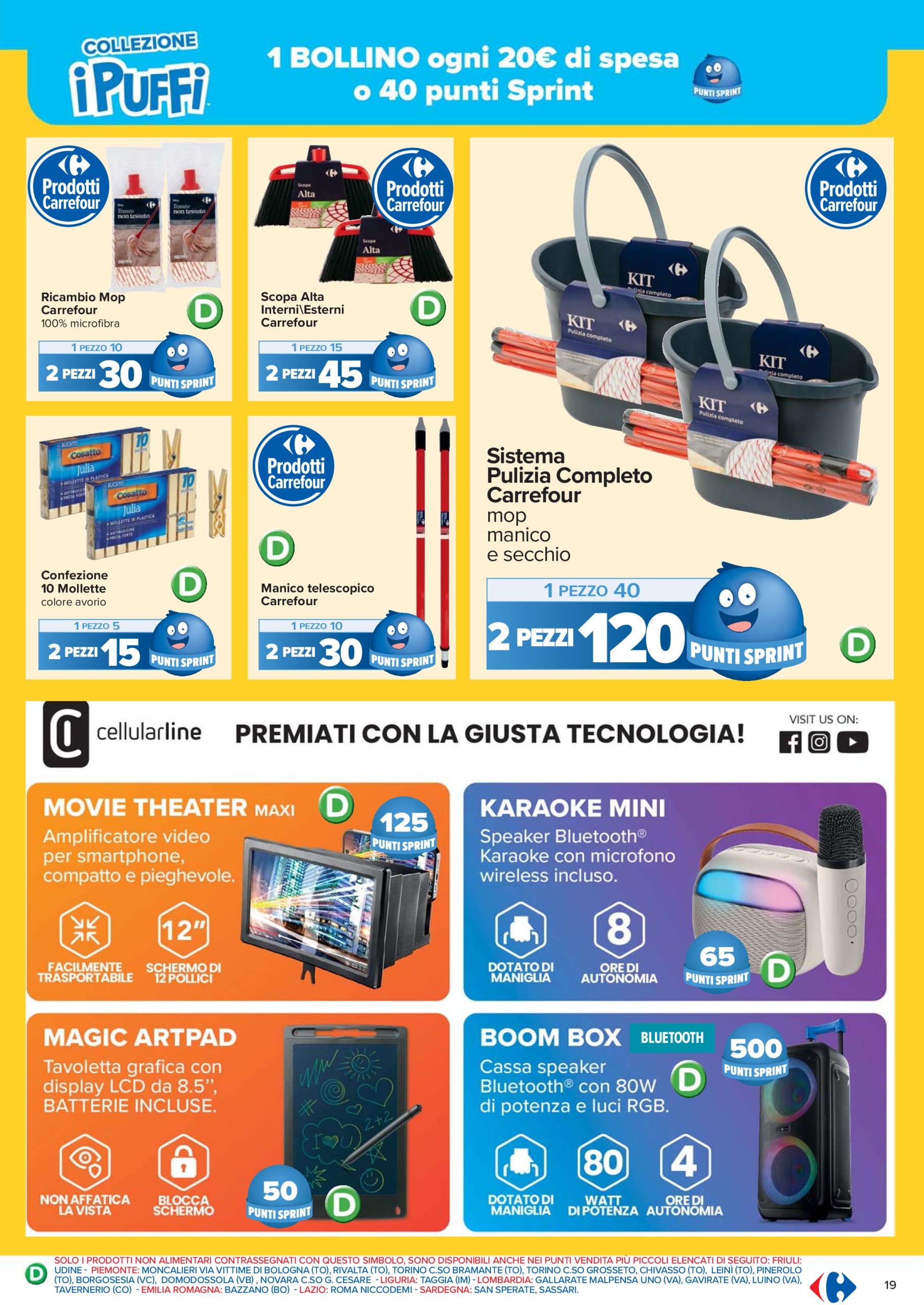 carrefour - Volantino Carrefour - Punti Sprint Payback valido dal 05/05 al 15/05 - page: 19