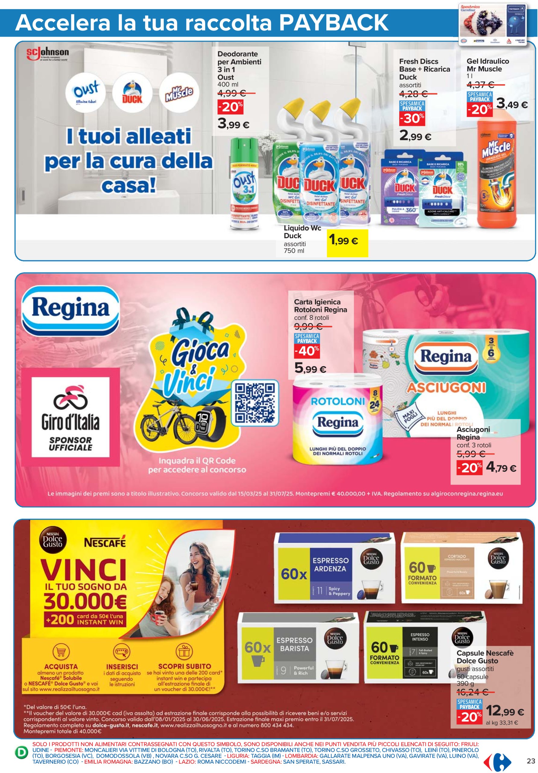 carrefour - Volantino Carrefour - Punti Sprint Payback valido dal 16/05 al 28/05 - page: 23
