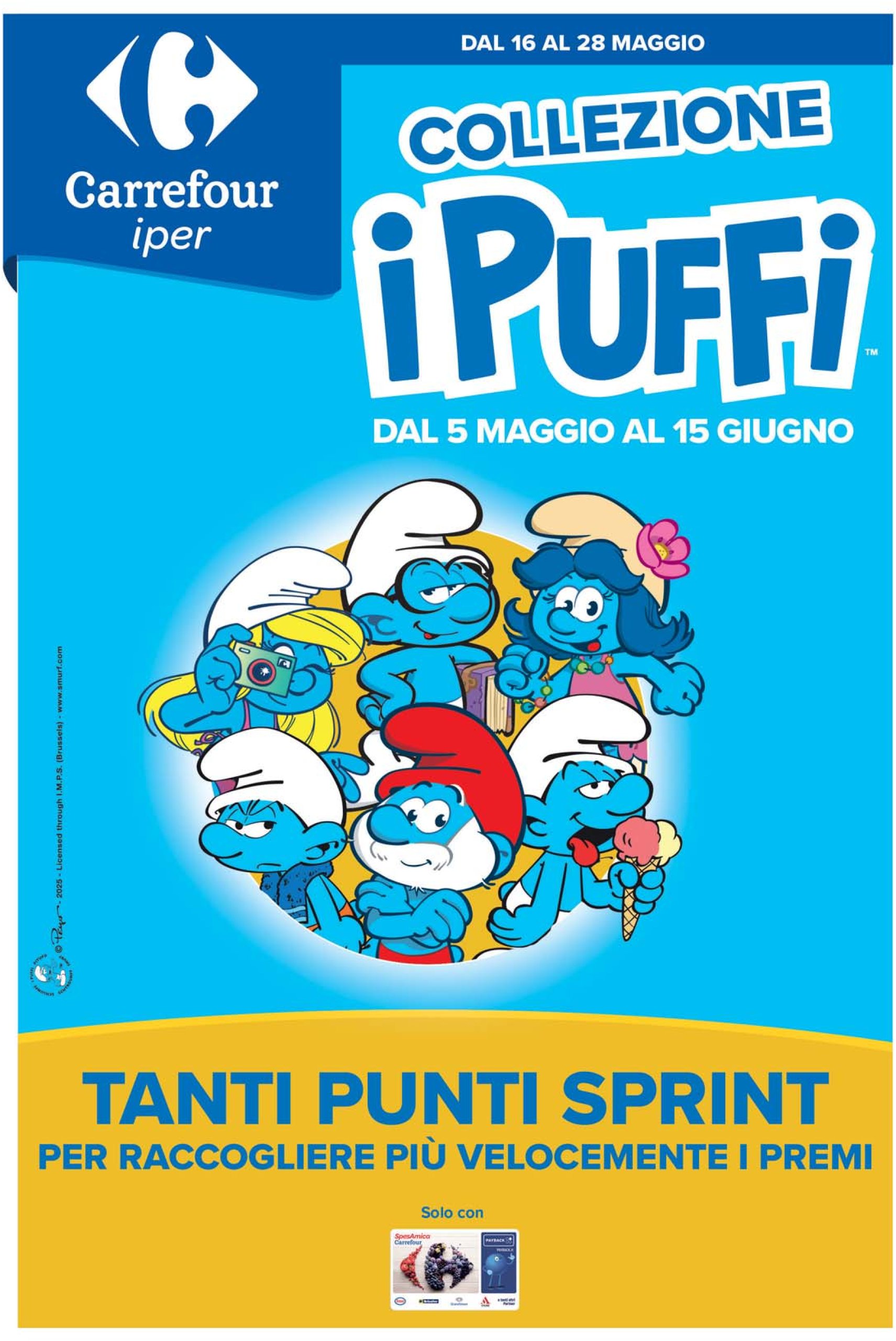 carrefour - Volantino Carrefour - Punti Sprint Payback valido dal 16/05 al 28/05