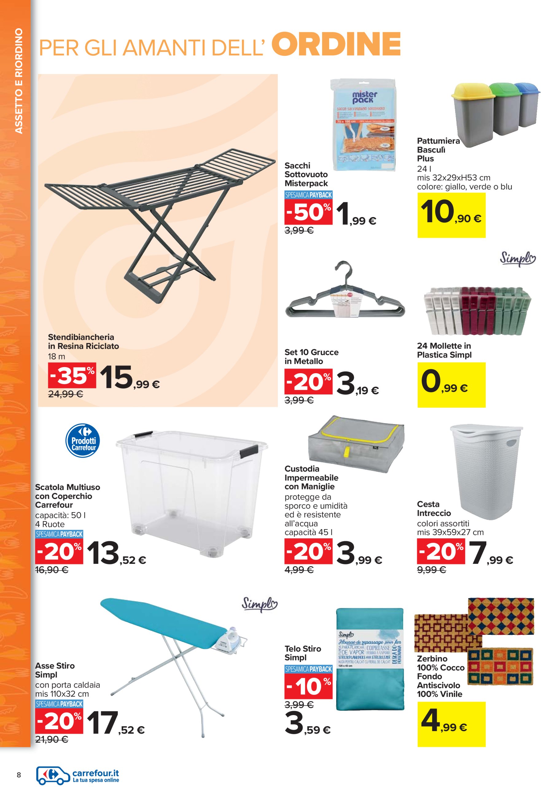 carrefour - Volantino Carrefour - Catalogo casa valido dal 27/05 al 31/08 - page: 8