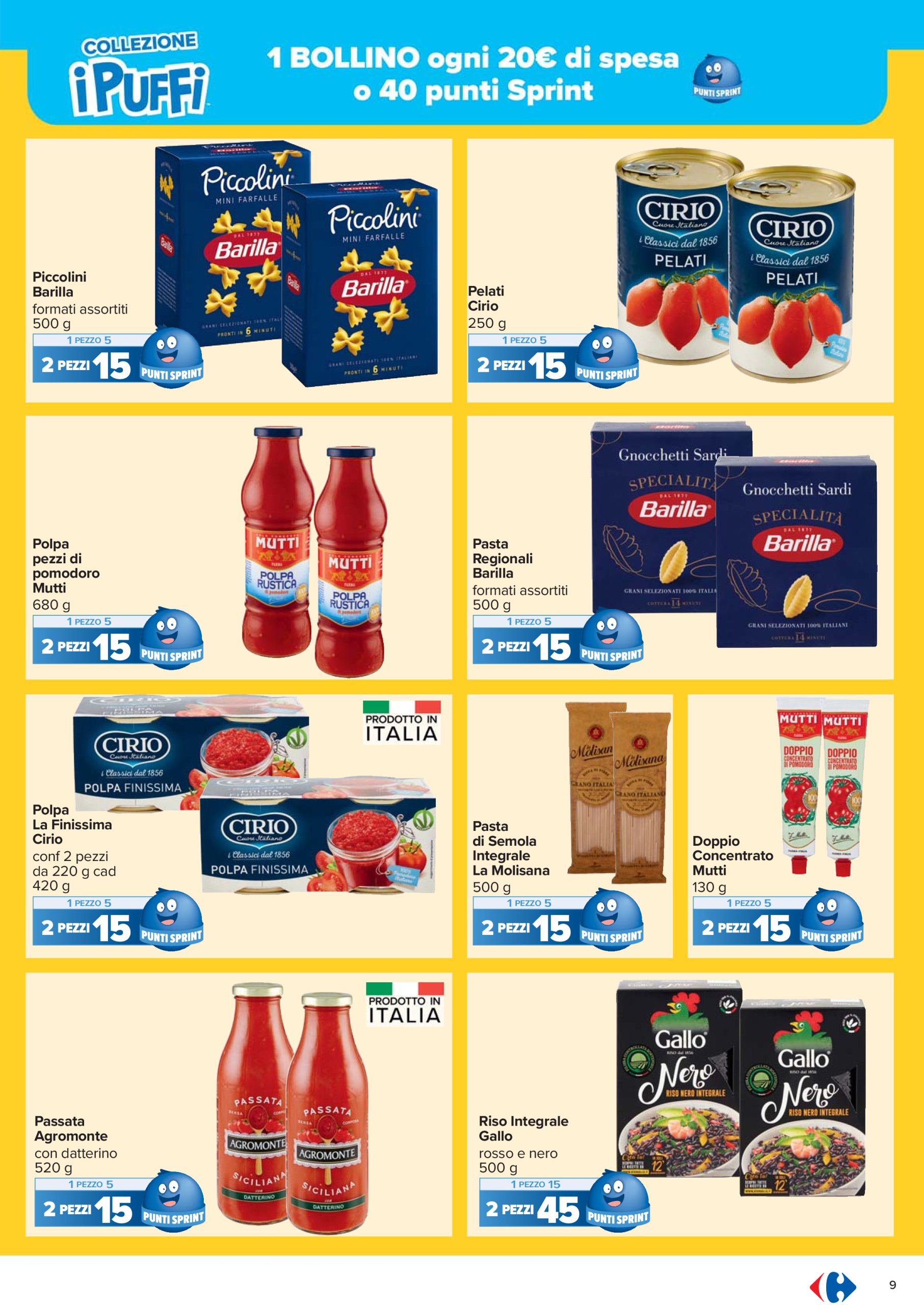 carrefour - Volantino Carrefour - Punti Sprint Payback valido dal 29/05 al 15/06 - page: 9