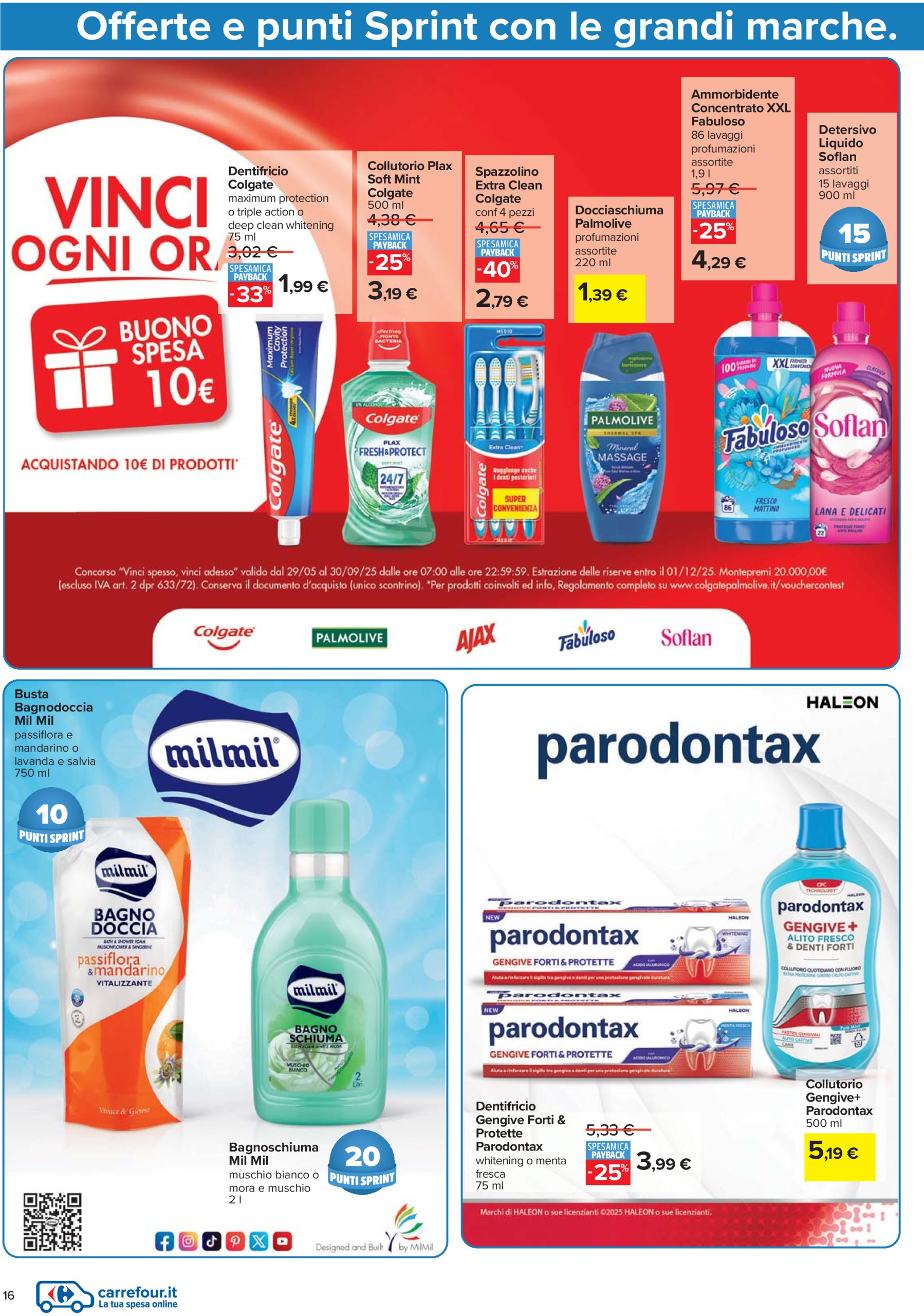 carrefour - Volantino Carrefour - Punti Sprint Payback valido dal 26/06 al 09/07 - page: 16
