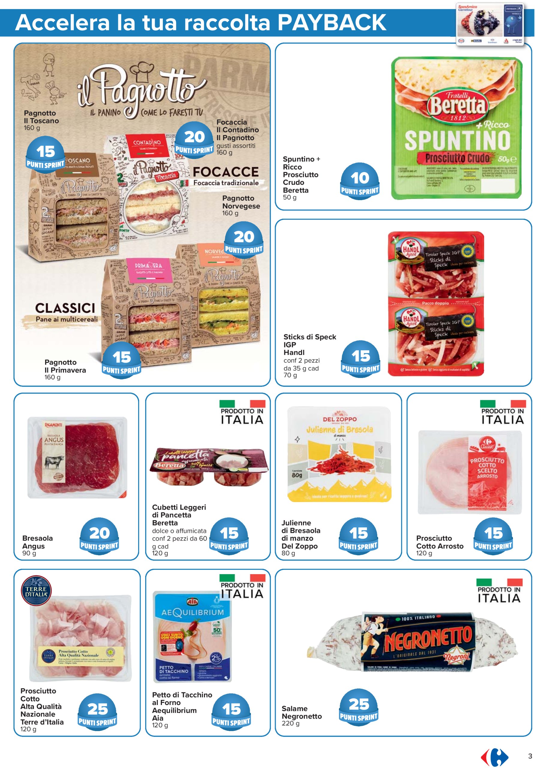 carrefour - Volantino Carrefour - Punti Sprint Payback valido dal 26/06 al 09/07 - page: 3