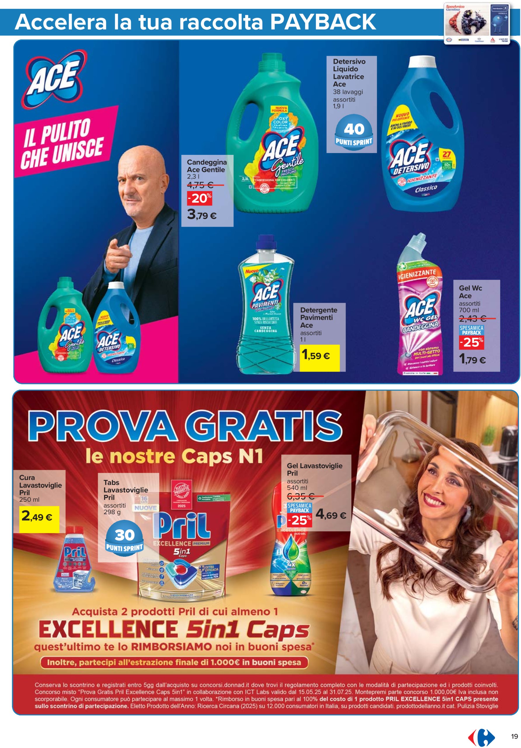 carrefour - Volantino Carrefour - Punti Sprint Payback valido dal 26/06 al 09/07 - page: 19