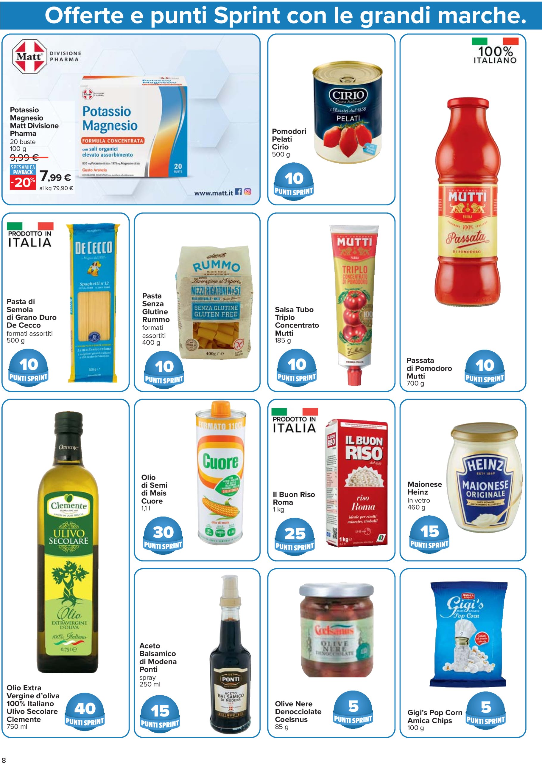 carrefour - Volantino Carrefour - Punti Sprint Payback valido dal 26/06 al 09/07 - page: 8