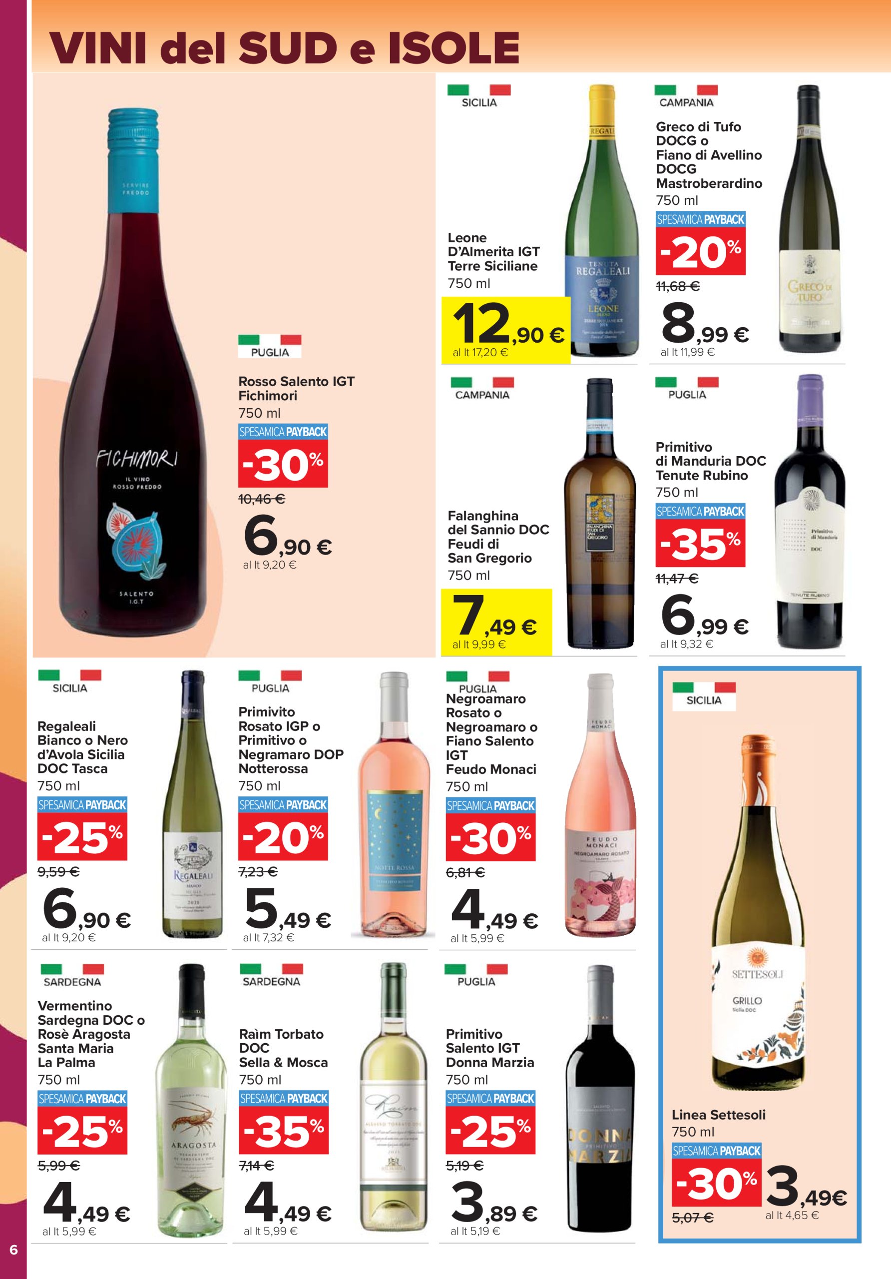 carrefour - Volantino Carrefour - Speciale vini e alcolici valido dal 26/06 al 06/08 - page: 6