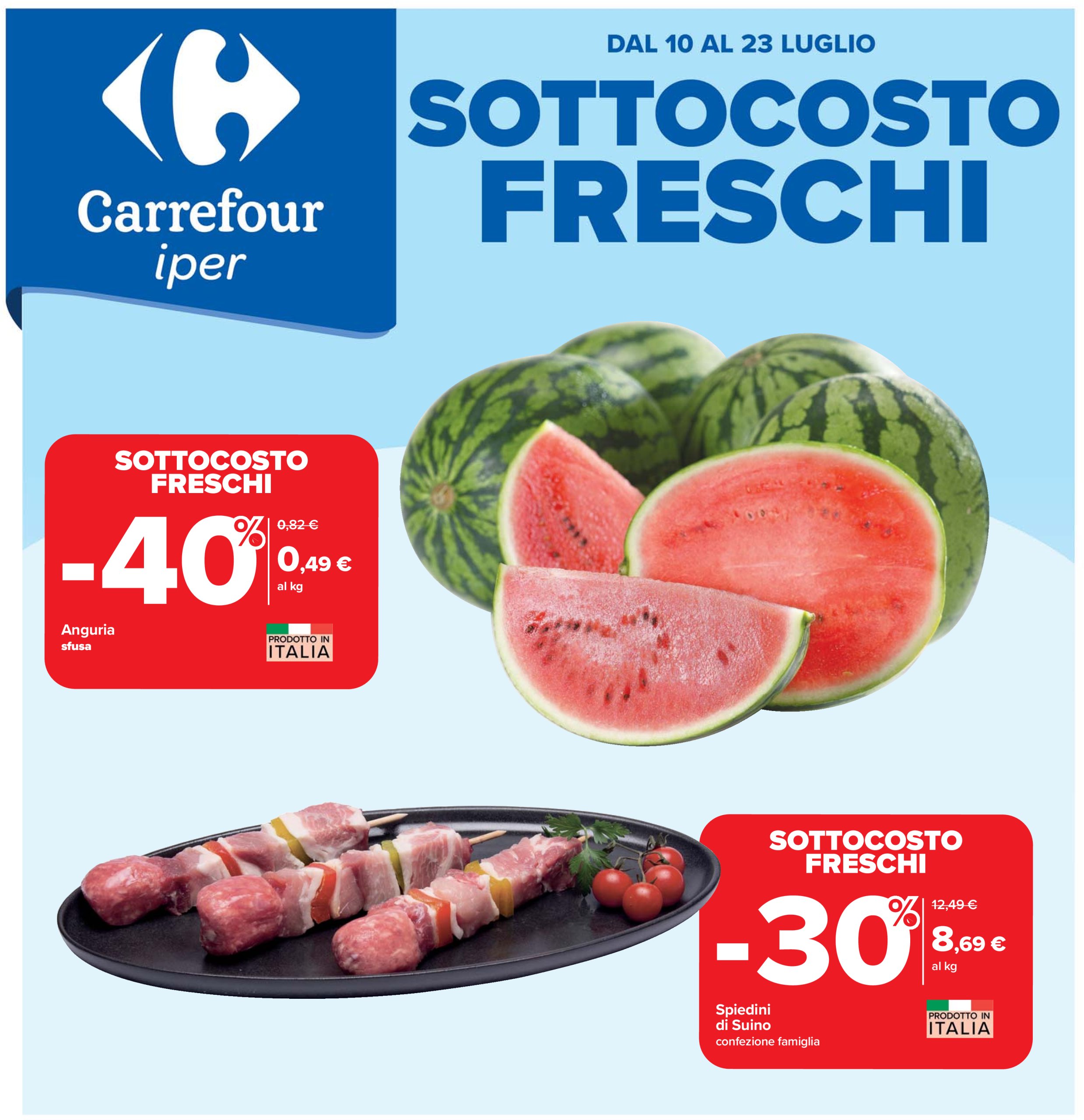carrefour - Volantino Carrefour - Sottocosto Freschi valido dal 10/07 al 23/07