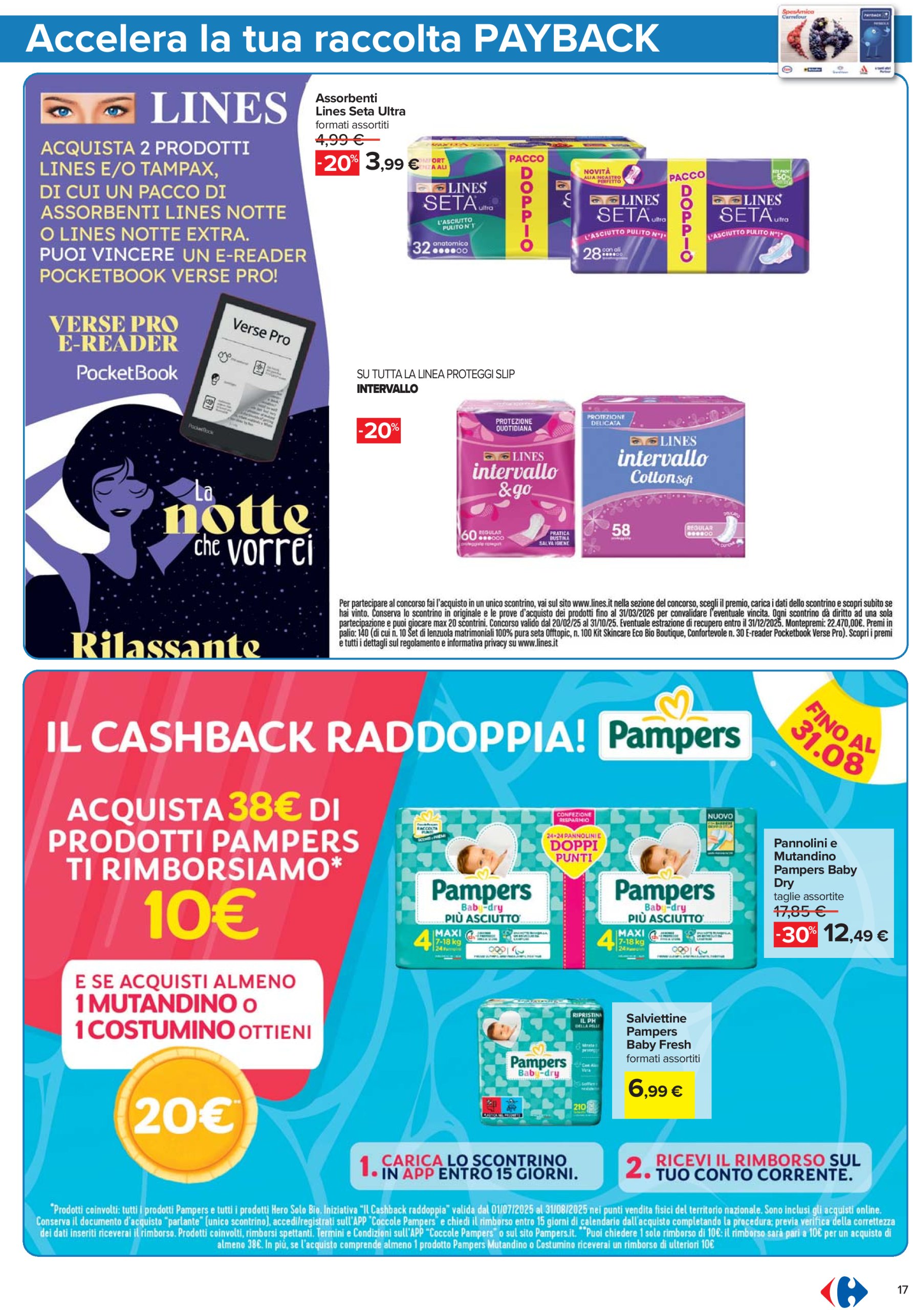 carrefour - Volantino Carrefour - Punti Sprint Payback valido dal 10/07 al 23/07 - page: 17