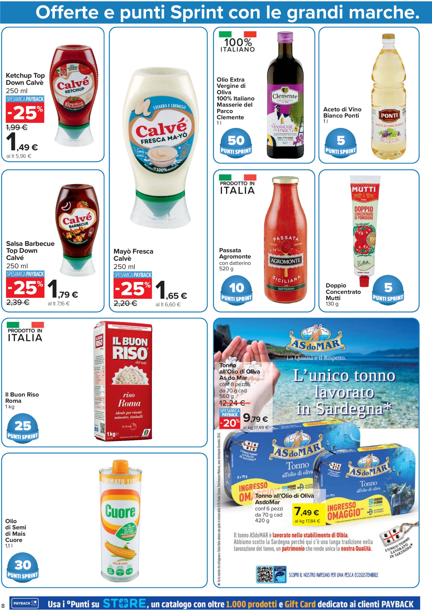 carrefour - Volantino Carrefour - Punti Sprint Payback valido dal 10/07 al 23/07 - page: 8