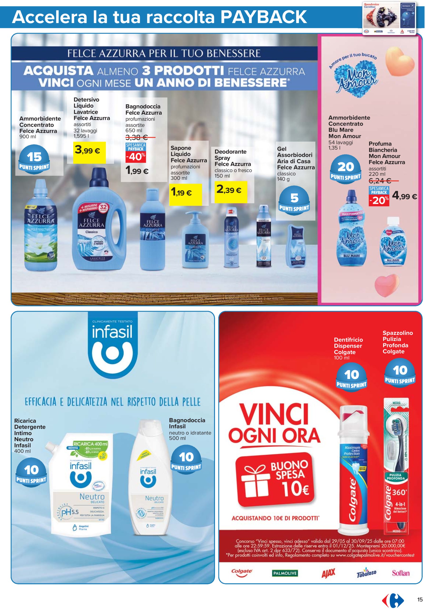 carrefour - Volantino Carrefour - Punti Sprint Payback valido dal 10/07 al 23/07 - page: 15
