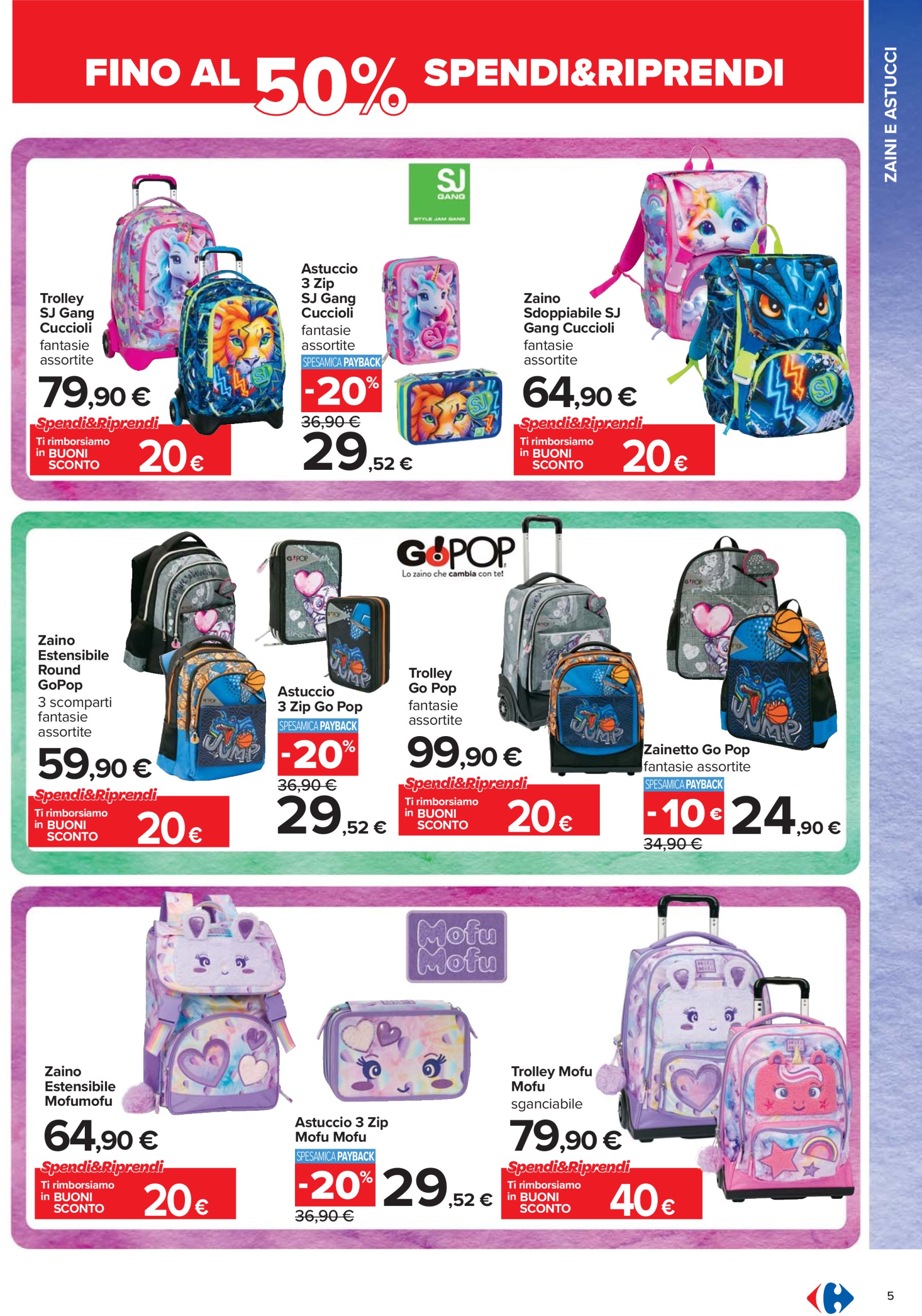 carrefour - Volantino Carrefour - Catalogo scuola valido dal 24/07 al 04/09 - page: 5
