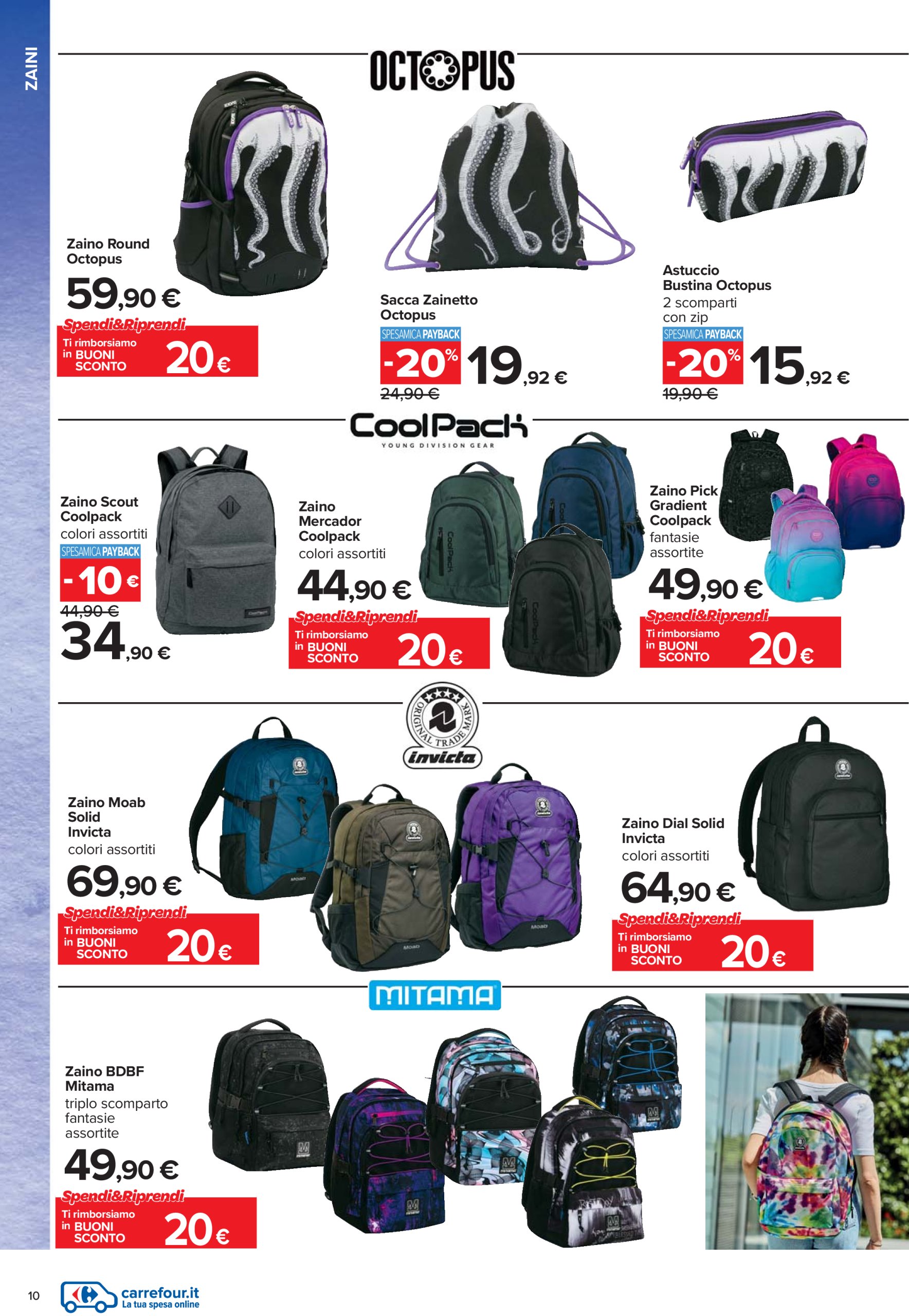 carrefour - Volantino Carrefour - Catalogo scuola valido dal 24/07 al 04/09 - page: 10