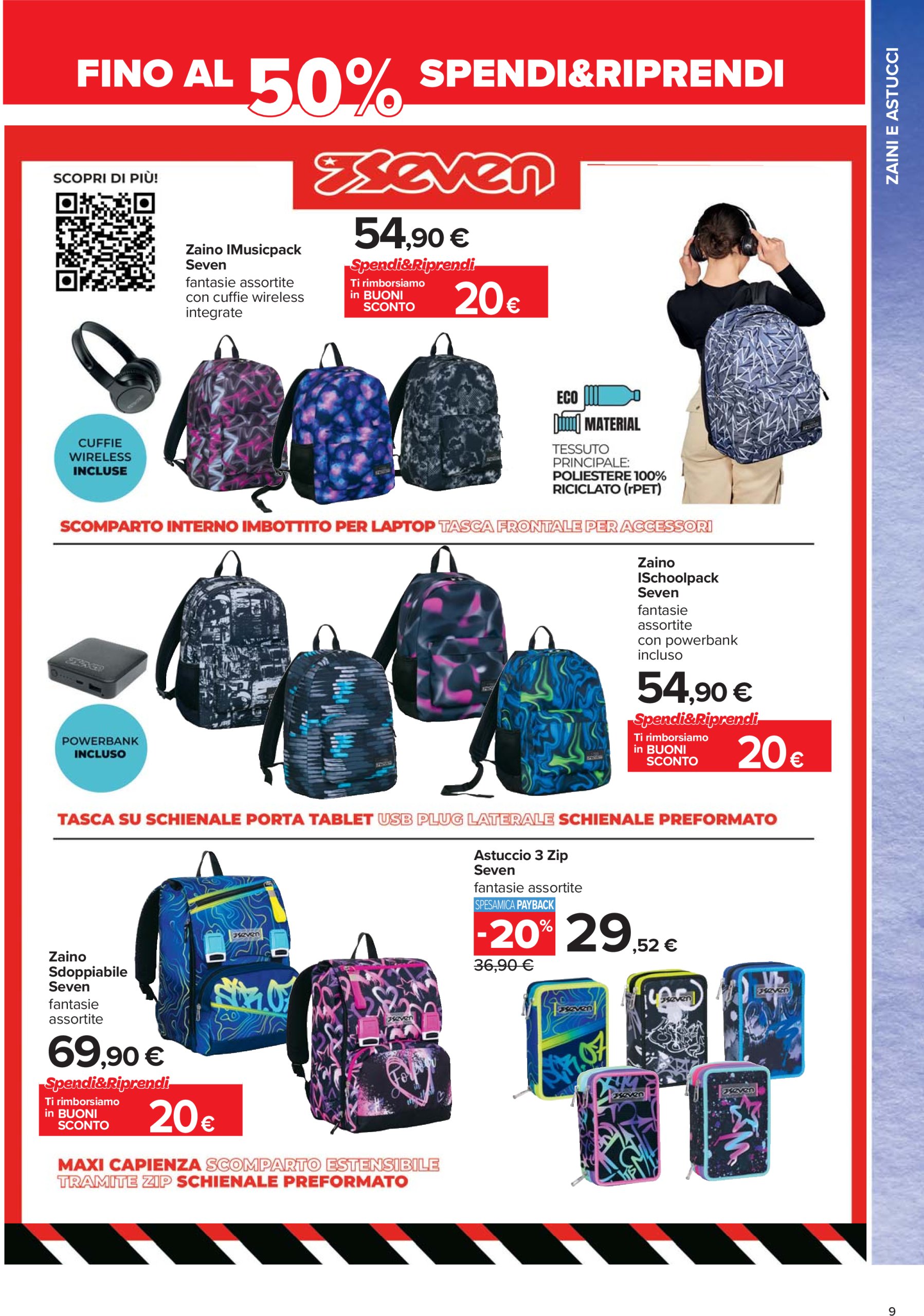 carrefour - Volantino Carrefour - Catalogo scuola valido dal 24/07 al 04/09 - page: 9