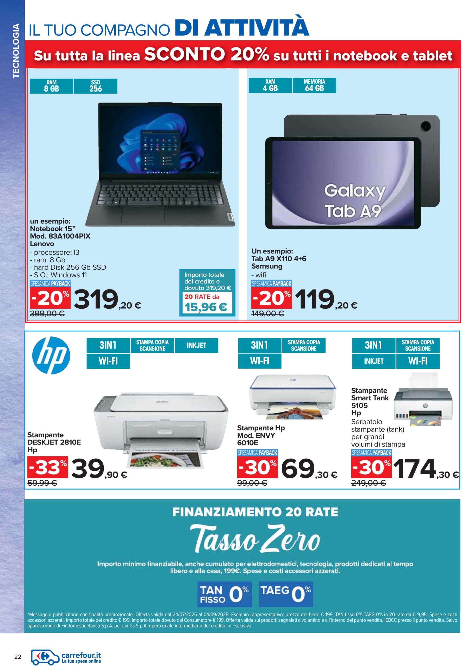carrefour - Volantino Carrefour - Catalogo scuola valido dal 24/07 al 04/09 - page: 22