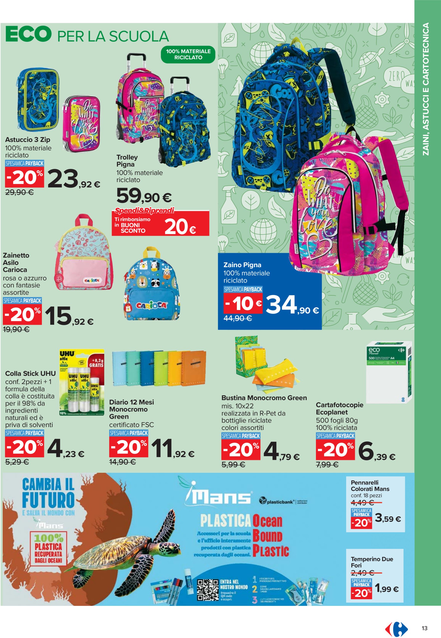 carrefour - Volantino Carrefour - Catalogo scuola valido dal 24/07 al 04/09 - page: 13