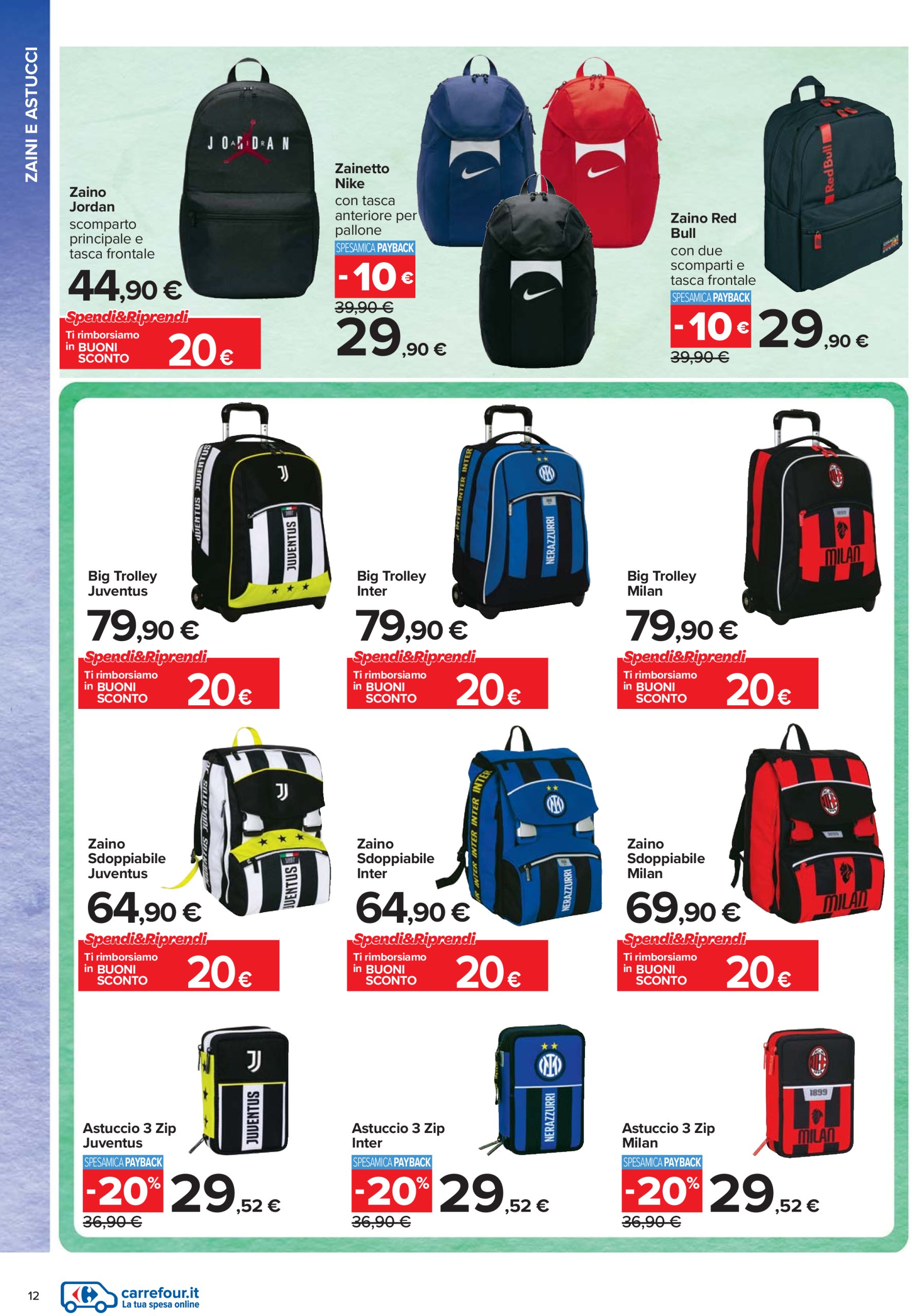 carrefour - Volantino Carrefour - Catalogo scuola valido dal 24/07 al 04/09 - page: 12