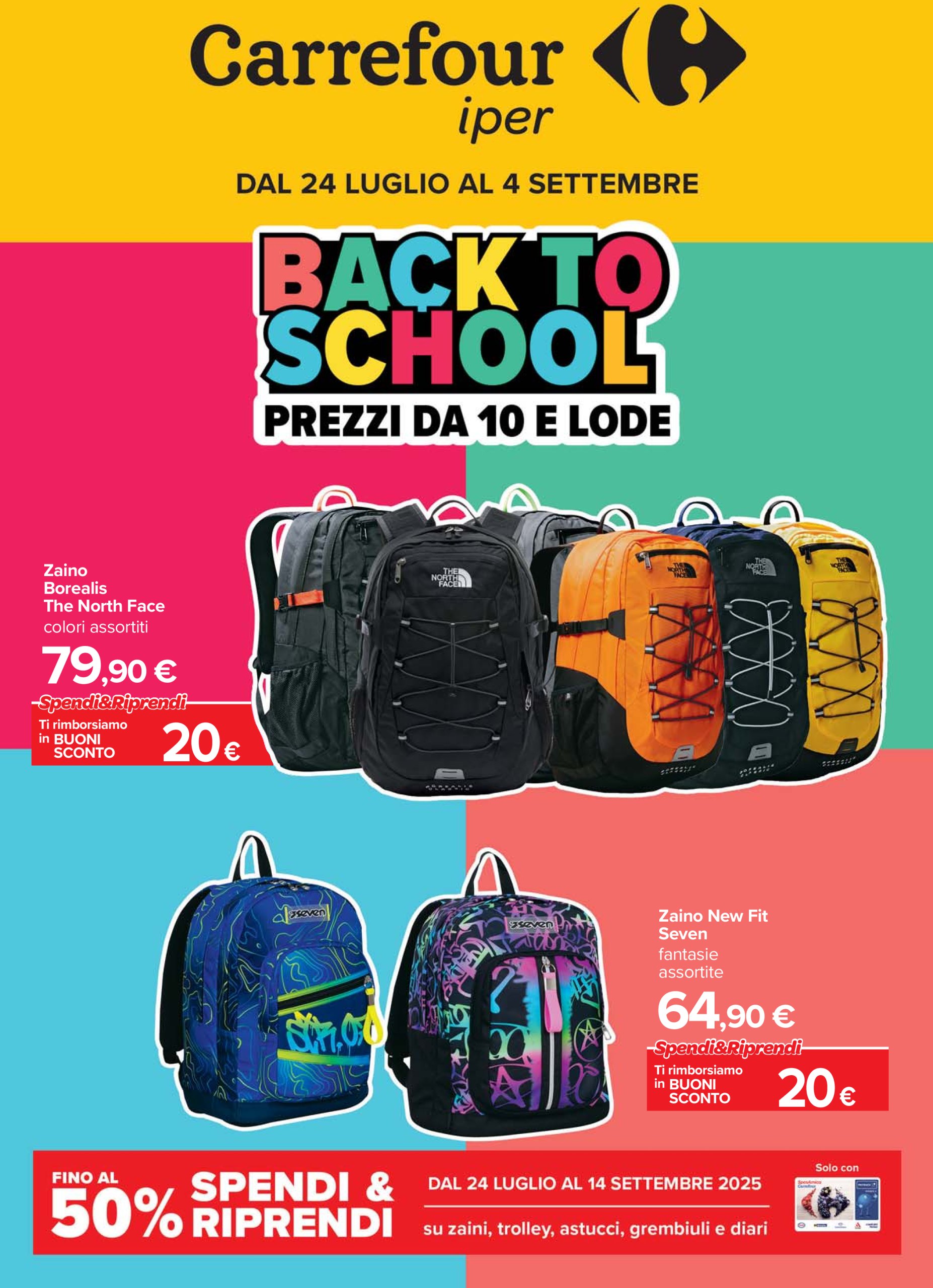 carrefour - Volantino Carrefour - Catalogo scuola valido dal 24/07 al 04/09