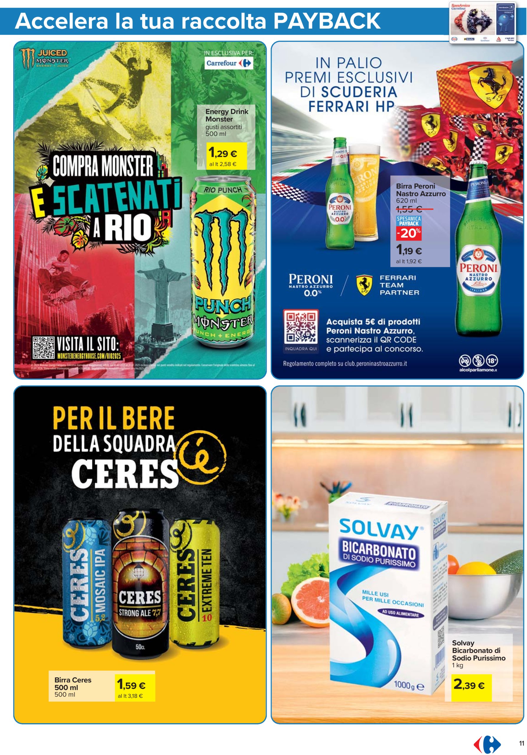 carrefour - Volantino Carrefour - Punti Sprint Payback valido dal 24/07 al 06/08 - page: 11