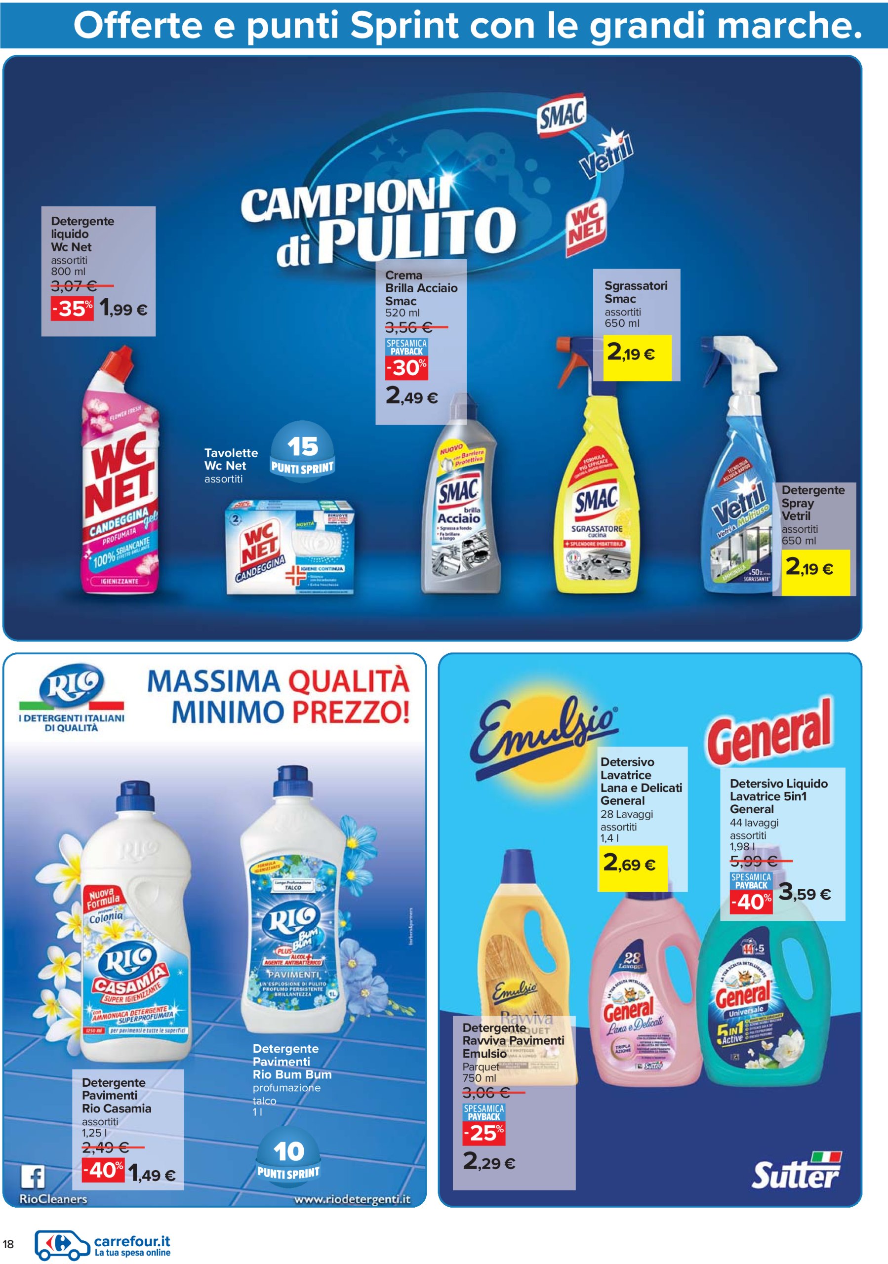 carrefour - Volantino Carrefour - Punti Sprint Payback valido dal 24/07 al 06/08 - page: 18
