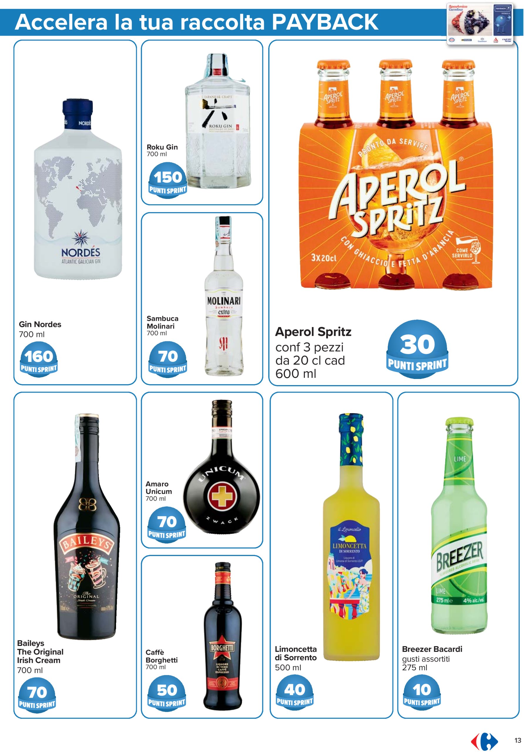 carrefour - Volantino Carrefour - Punti Sprint Payback valido dal 24/07 al 06/08 - page: 13