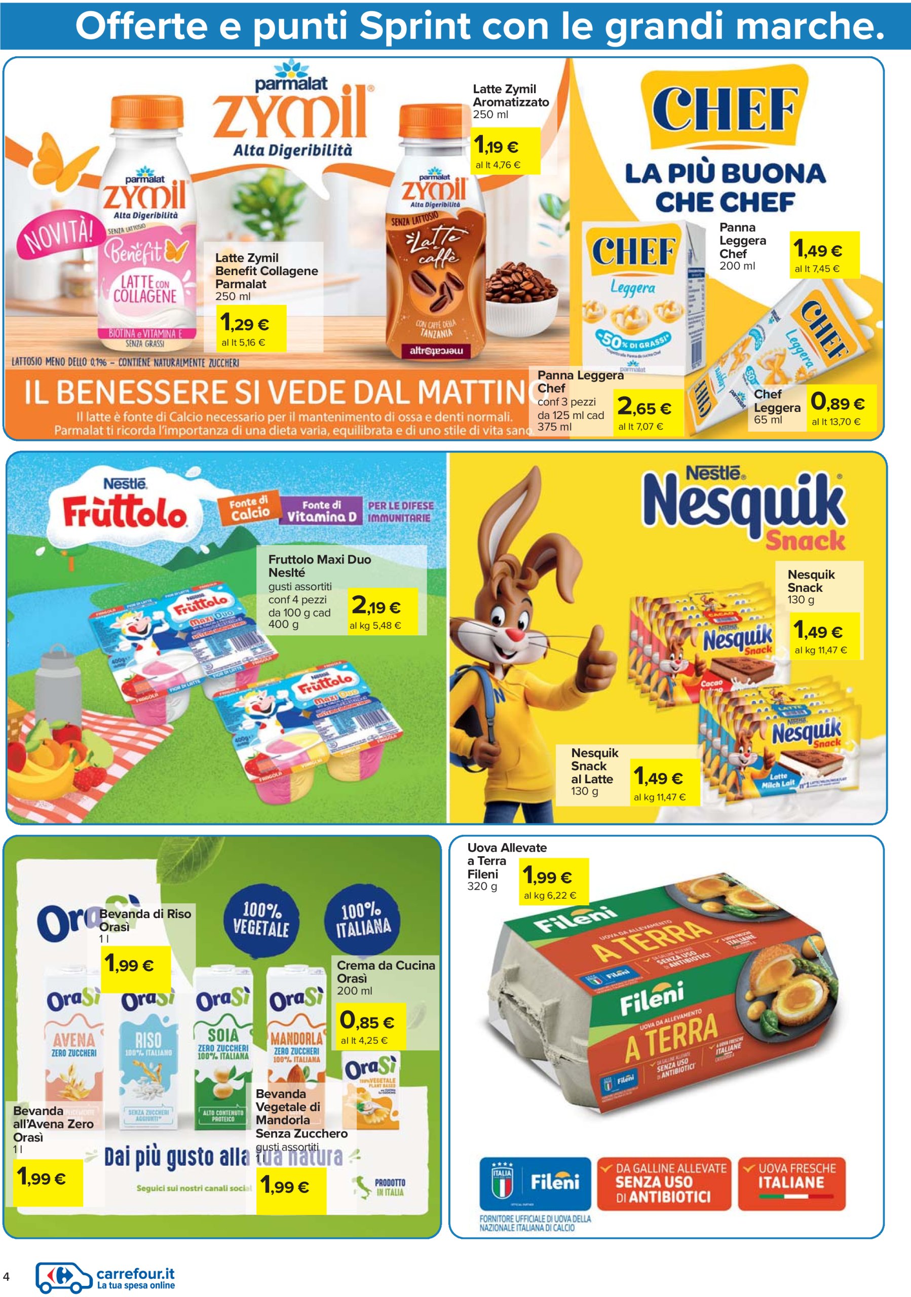 carrefour - Volantino Carrefour - Punti Sprint Payback valido dal 24/07 al 06/08 - page: 4