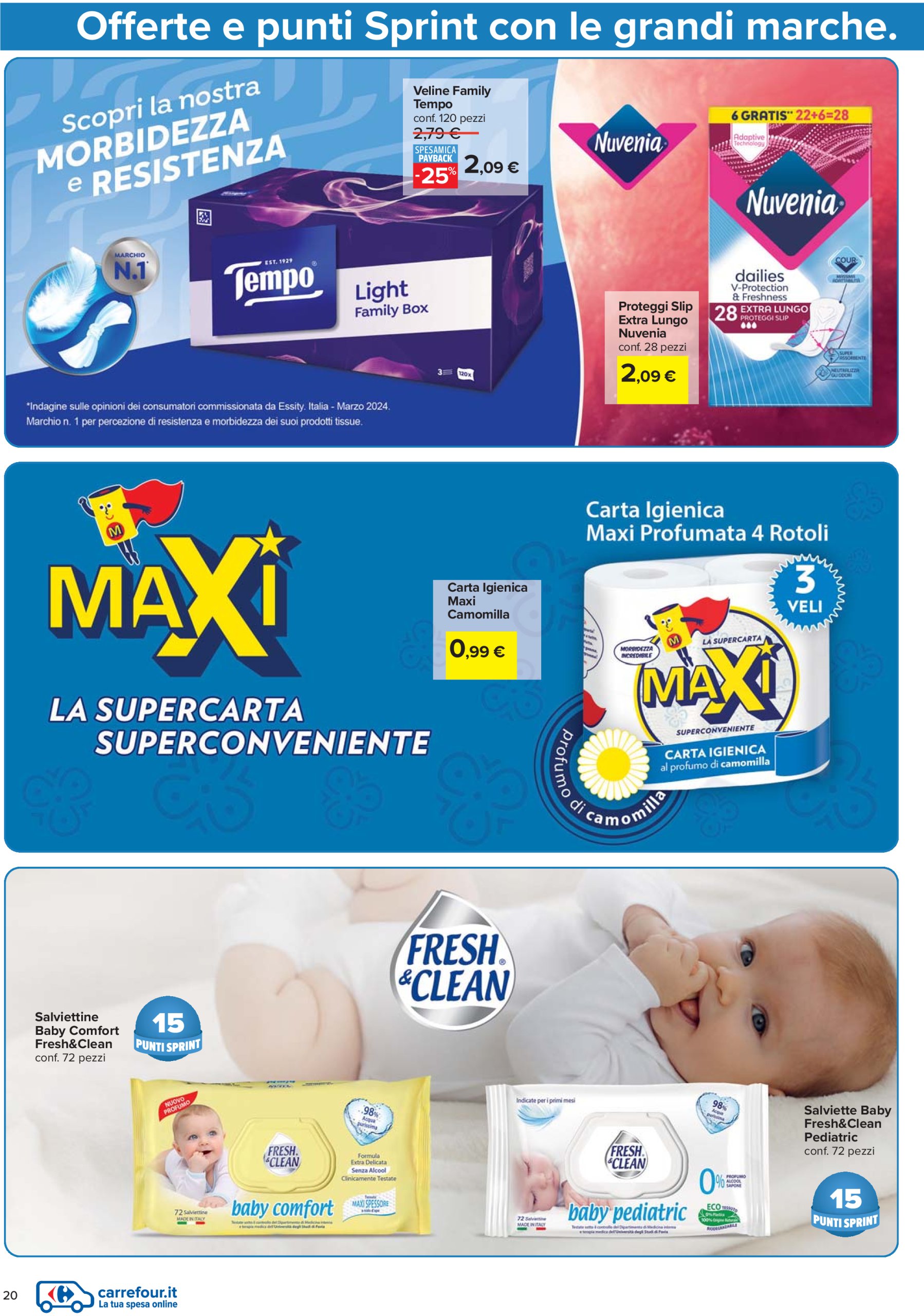 carrefour - Volantino Carrefour - Punti Sprint Payback valido dal 24/07 al 06/08 - page: 20