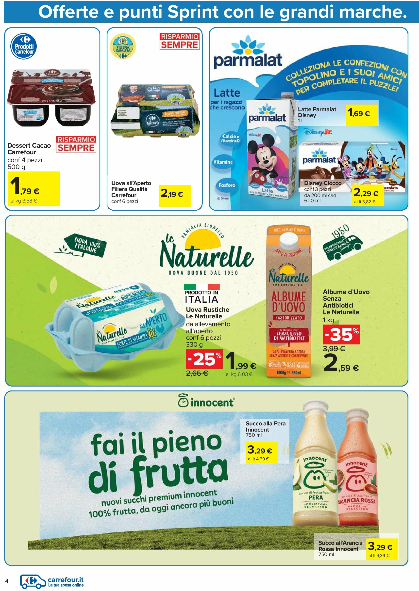 carrefour - Volantino Carrefour - Punti Sprint Payback valido dal 21/08 al 04/09 - page: 4