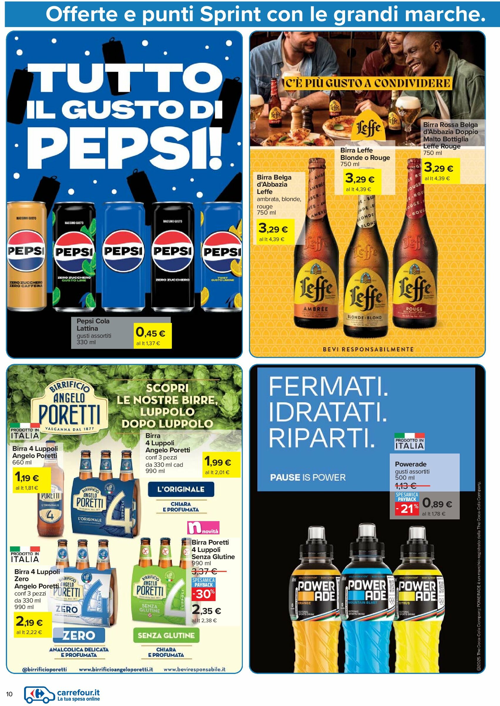 carrefour - Volantino Carrefour - Punti Sprint Payback valido dal 21/08 al 04/09 - page: 10