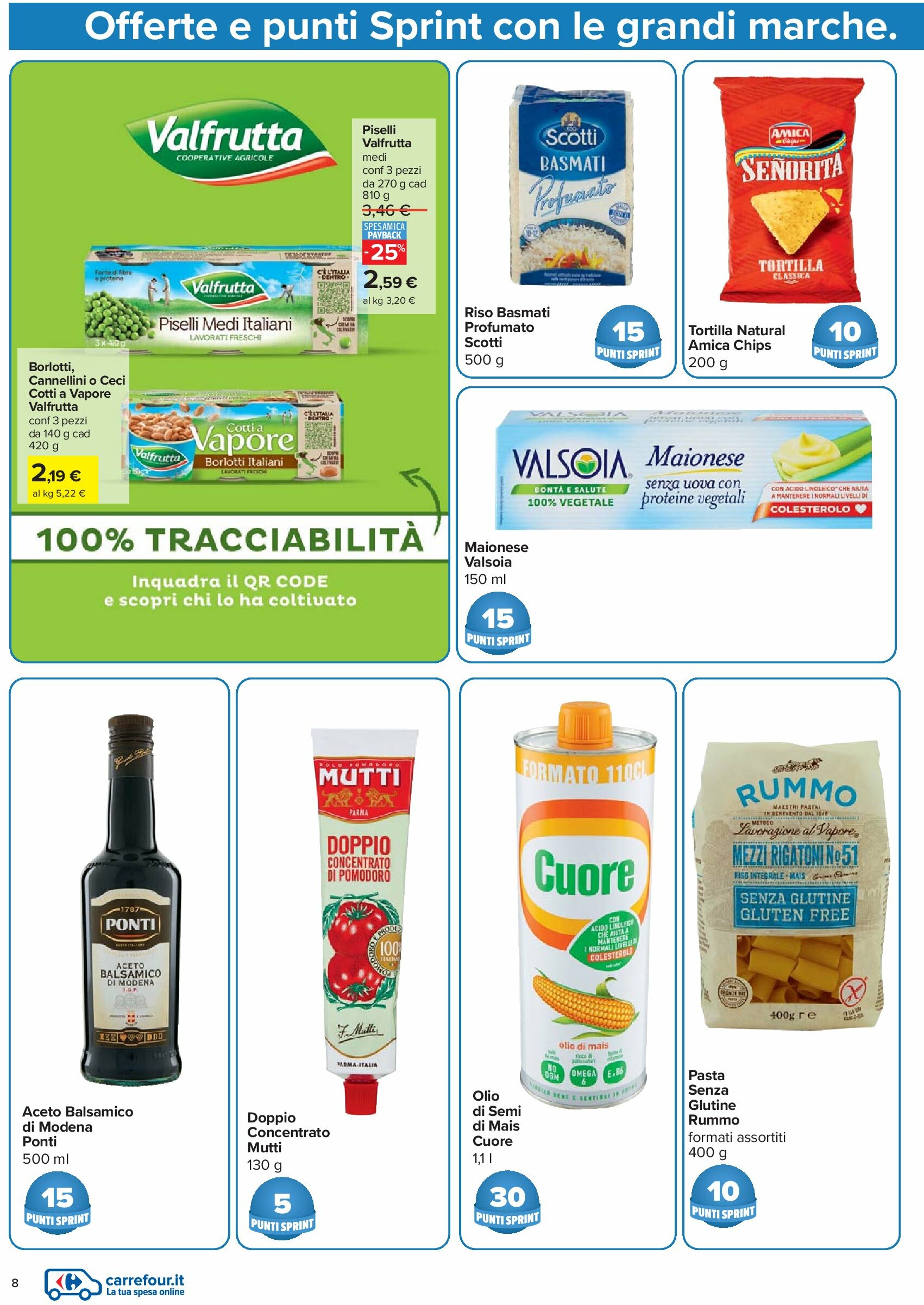 carrefour - Volantino Carrefour - Punti Sprint Payback valido dal 21/08 al 04/09 - page: 8