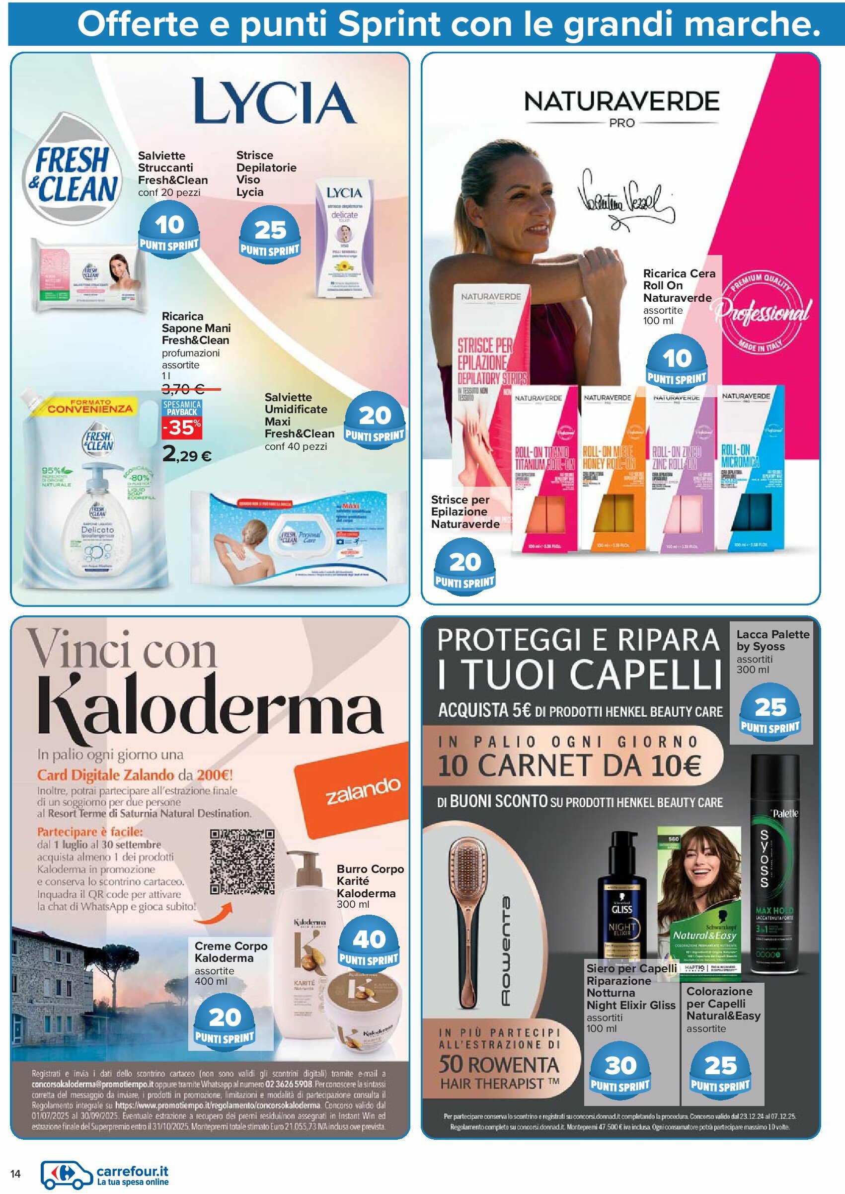 carrefour - Volantino Carrefour - Punti Sprint Payback valido dal 21/08 al 04/09 - page: 14