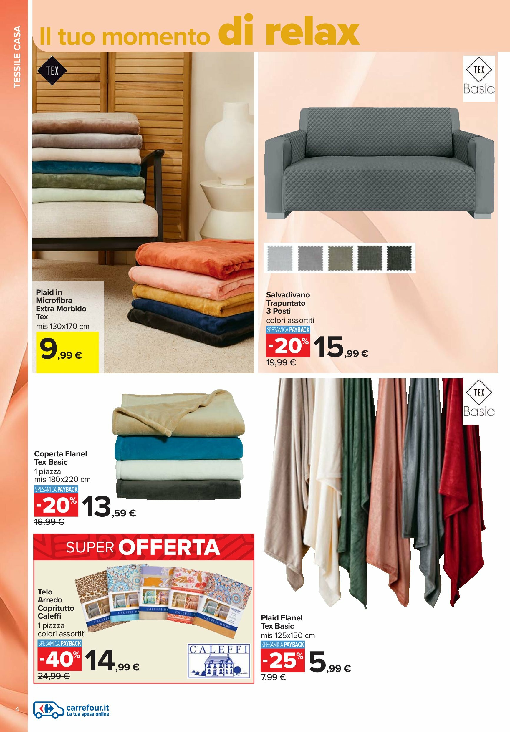 carrefour - Volantino Carrefour - Catalogo casa valido dal 01/09 al 25/09 - page: 4