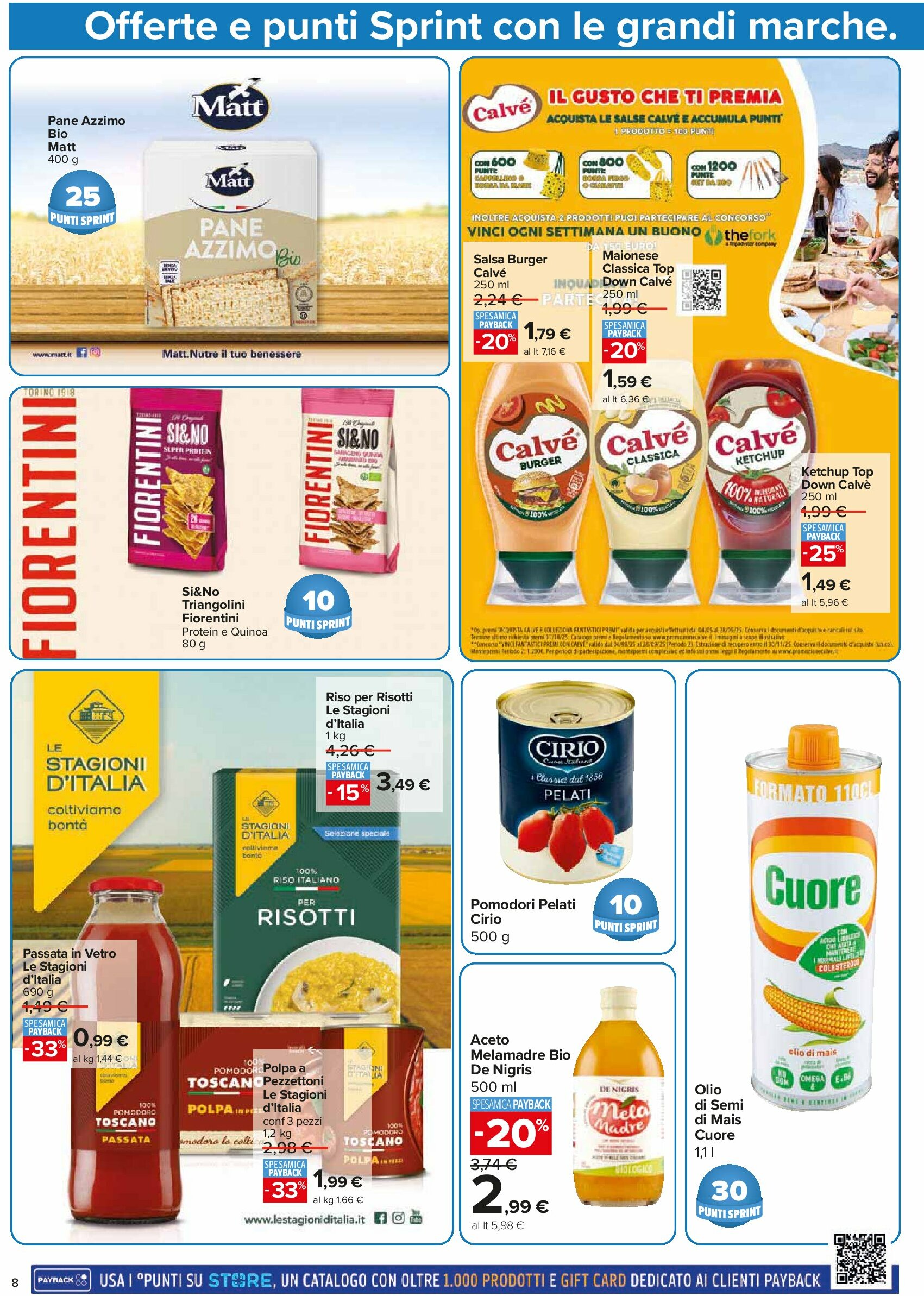 carrefour - Volantino Carrefour - Punti Sprint Payback valido dal 05/09 al 14/09 - page: 8