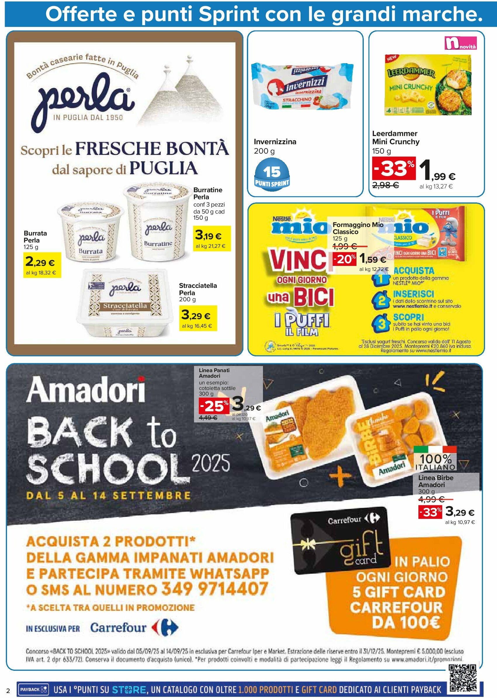 carrefour - Volantino Carrefour - Punti Sprint Payback valido dal 05/09 al 14/09 - page: 2