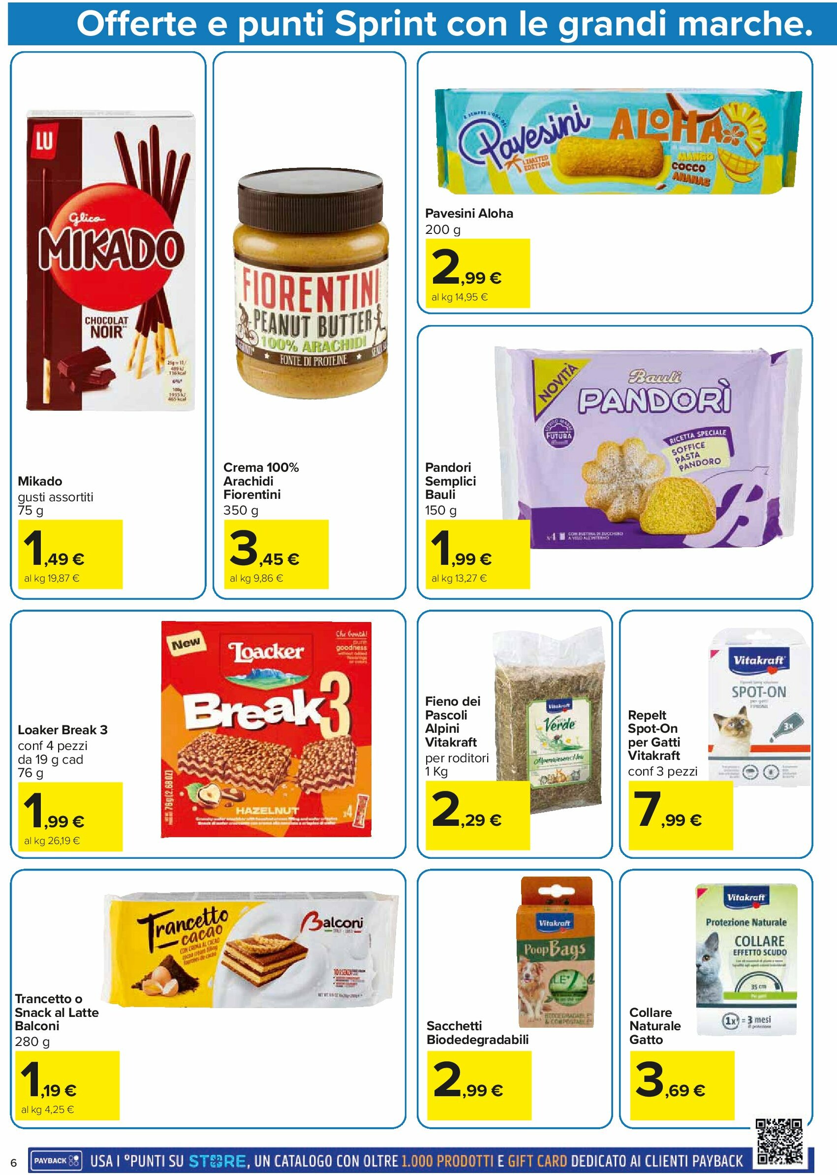 carrefour - Volantino Carrefour - Punti Sprint Payback valido dal 05/09 al 14/09 - page: 6