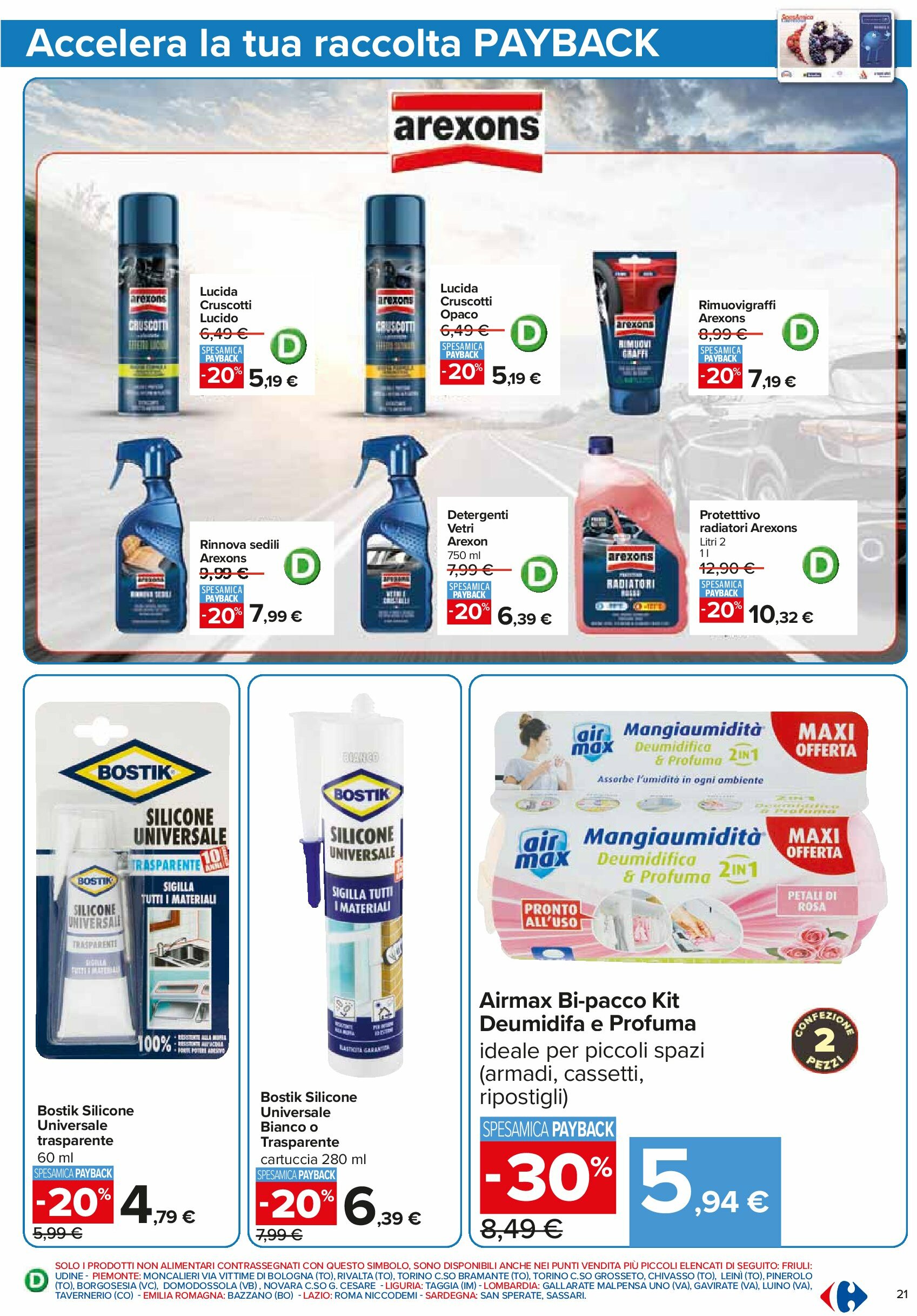 carrefour - Volantino Carrefour - Punti Sprint Payback valido dal 05/09 al 14/09 - page: 21