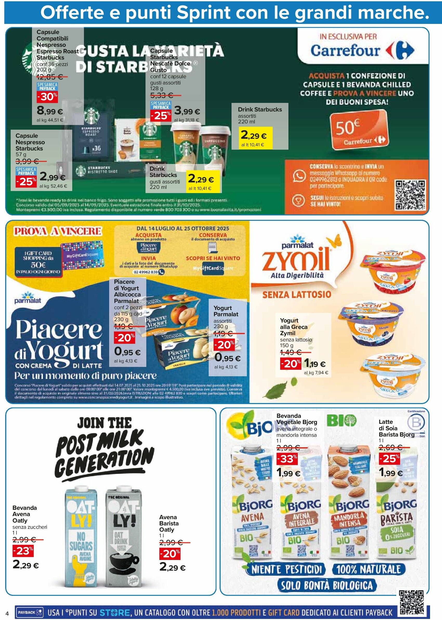 carrefour - Volantino Carrefour - Punti Sprint Payback valido dal 05/09 al 14/09 - page: 4