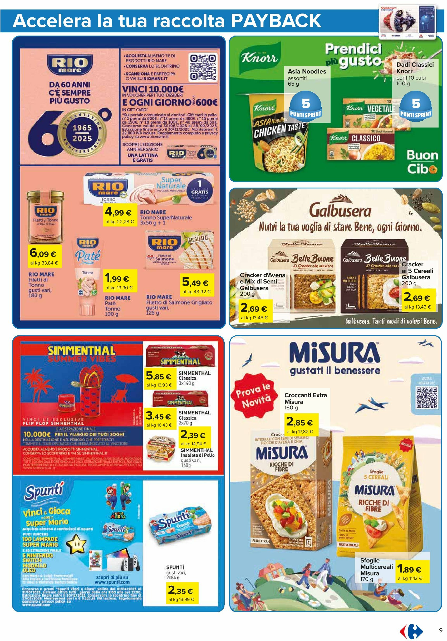 carrefour - Volantino Carrefour - Punti Sprint Payback valido dal 05/09 al 14/09 - page: 9